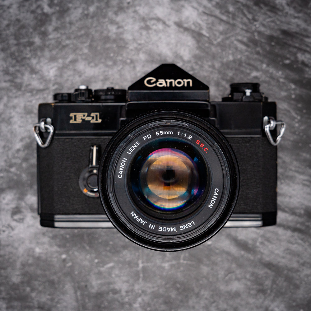35mm Film Camera Kit | Canon F-1 + 55mm f/1.2 Lens