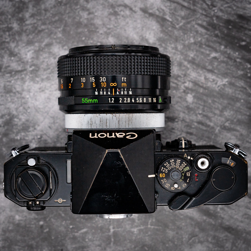 35mm Film Camera Kit | Canon F-1 + 55mm f/1.2 Lens