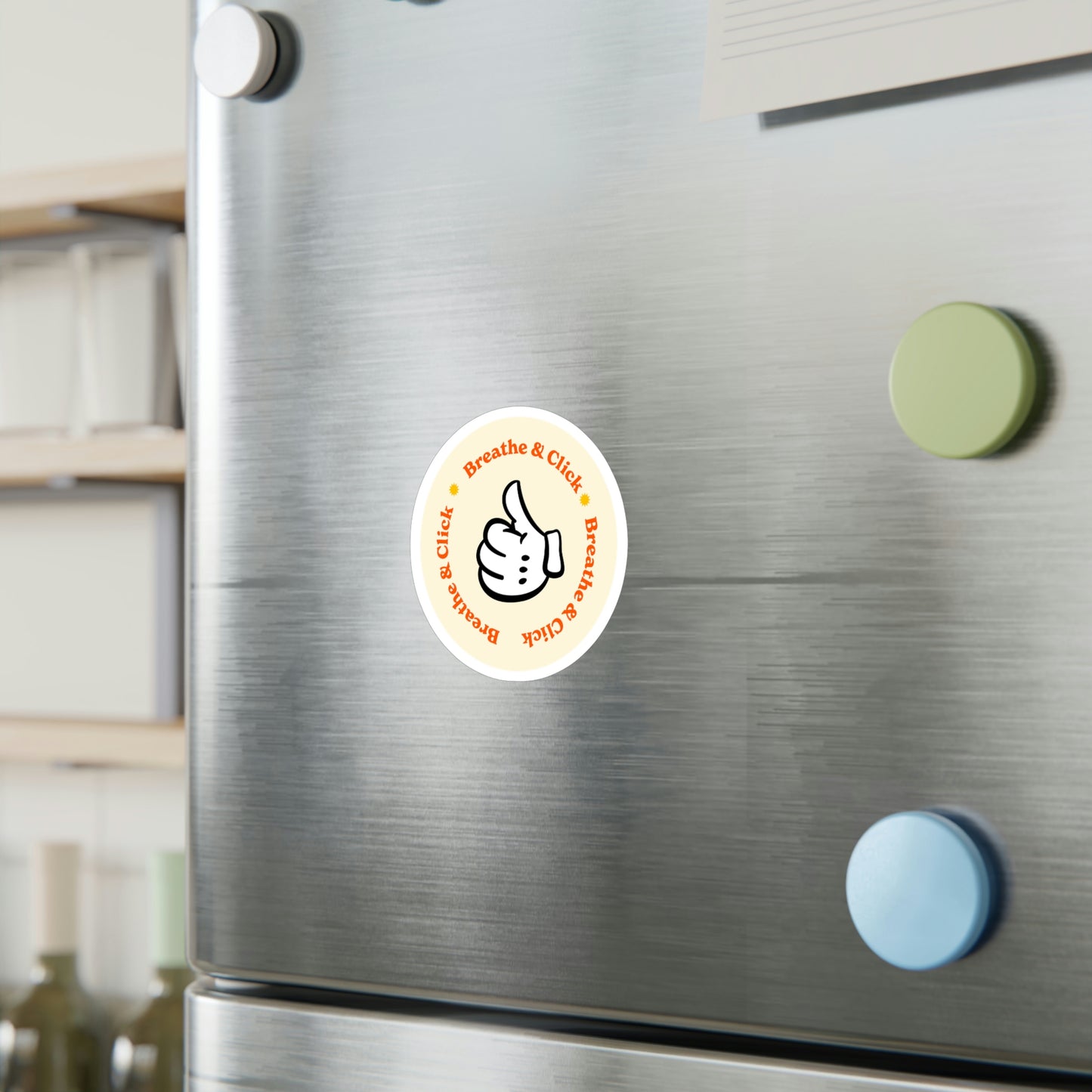 Film Photography Vinyl Sticker - 'Breathe & Click' - White