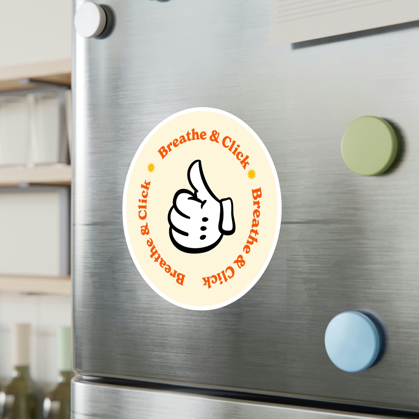 Film Photography Vinyl Sticker - 'Breathe & Click' - White