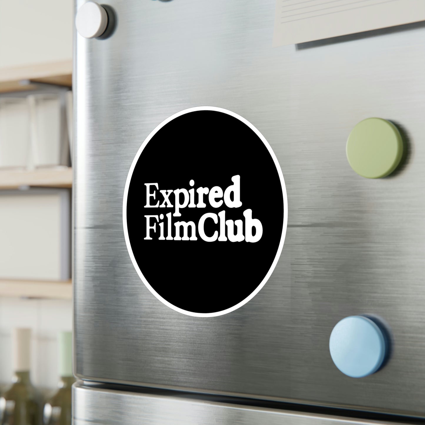 Film Photography Vinyl Sticker - Expired Film Club - Black Logo