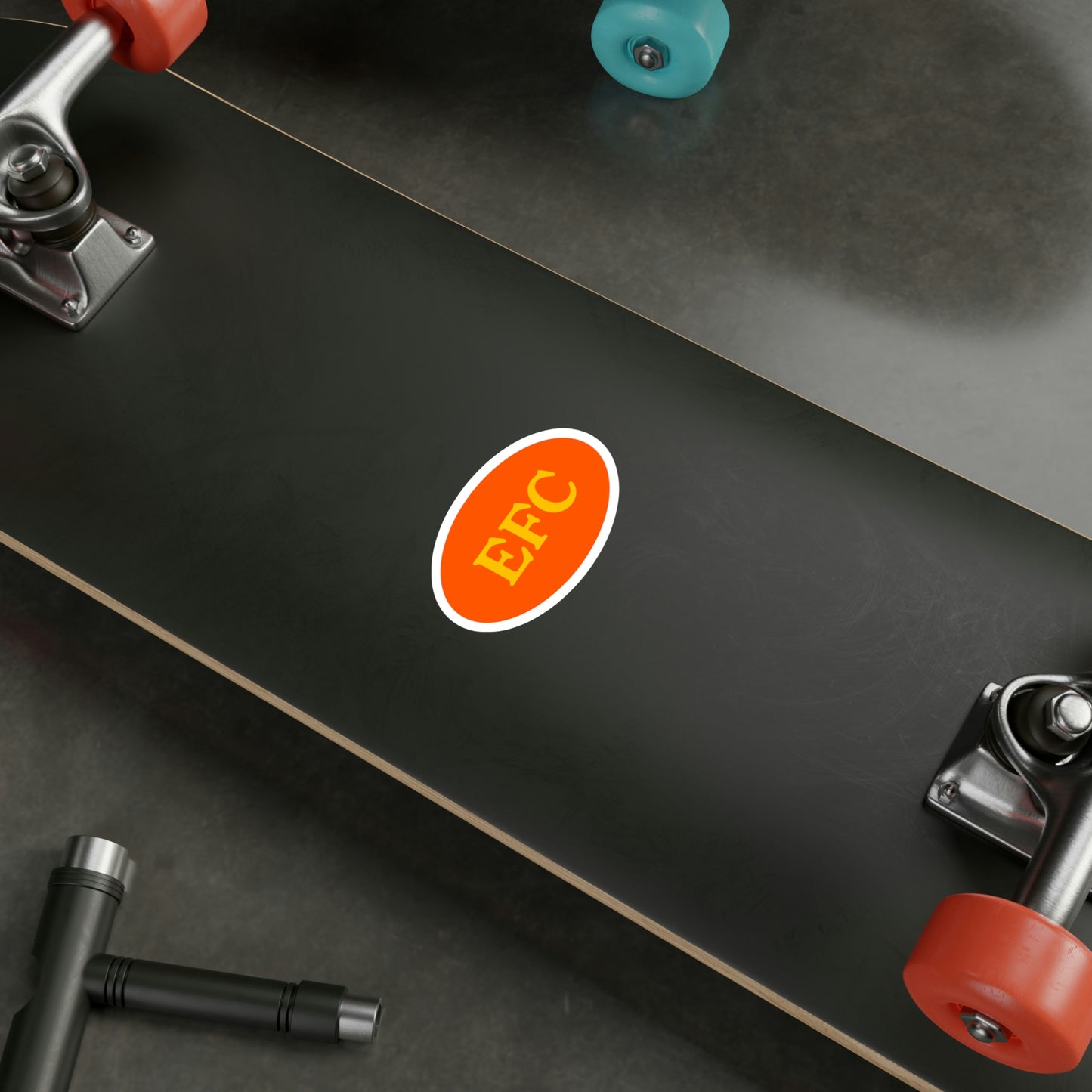 Film Photography Vinyl Sticker - EFC Abbreviation - Orange