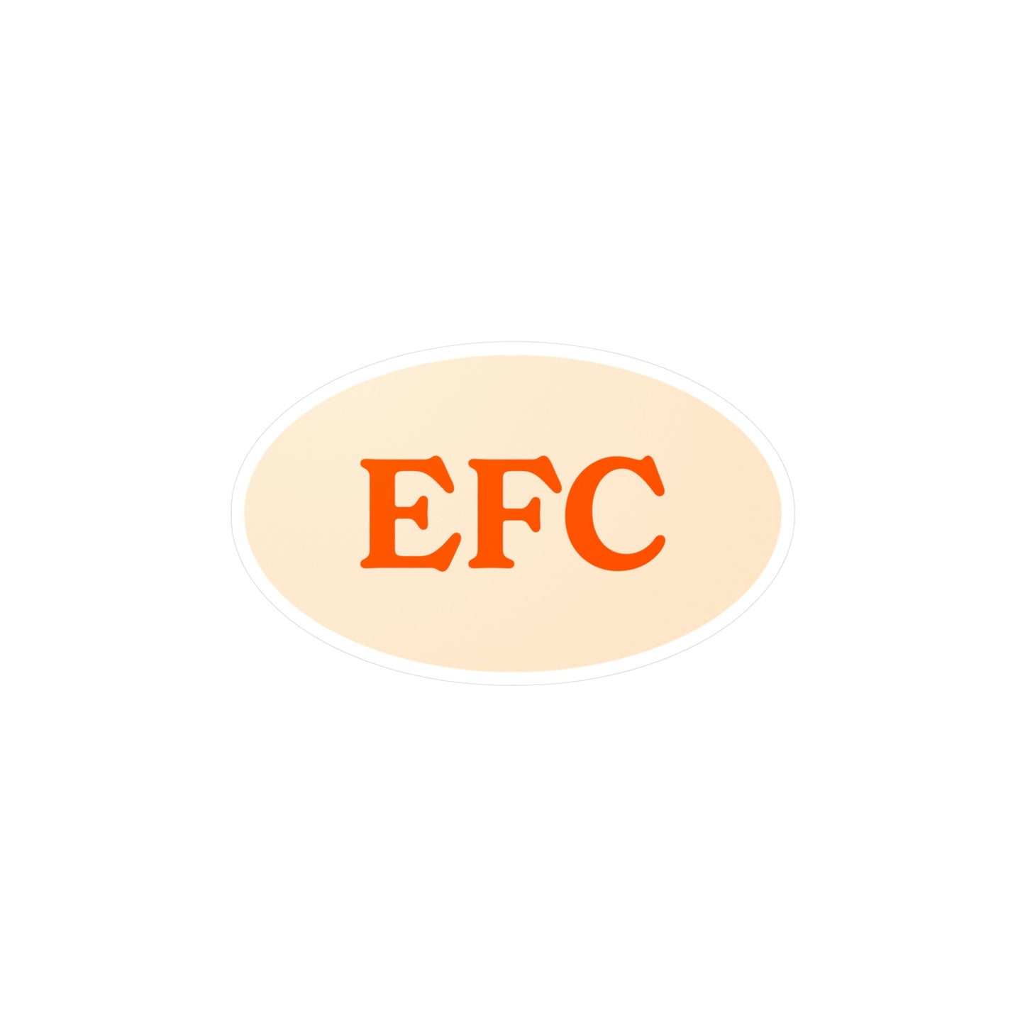 Film Photography Vinyl Sticker - EFC Abbreviation - White