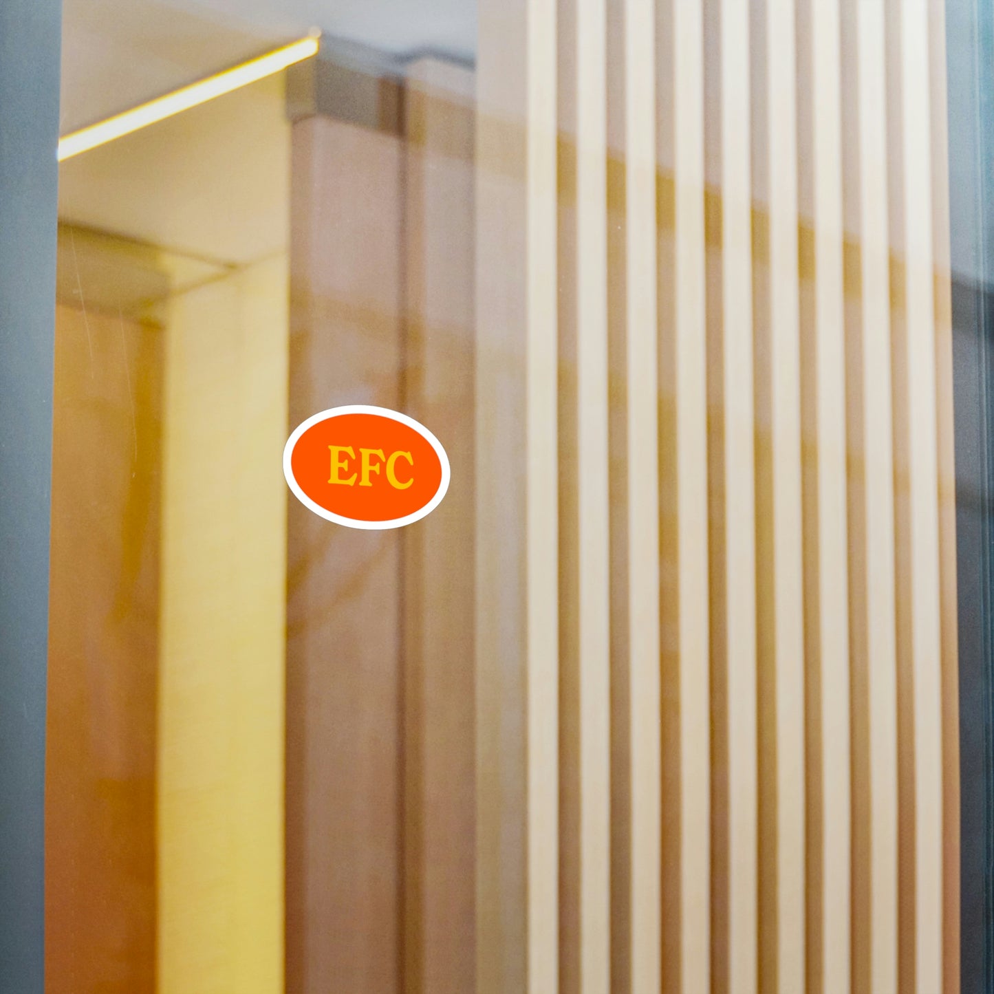 Film Photography Vinyl Sticker - EFC Abbreviation - Orange