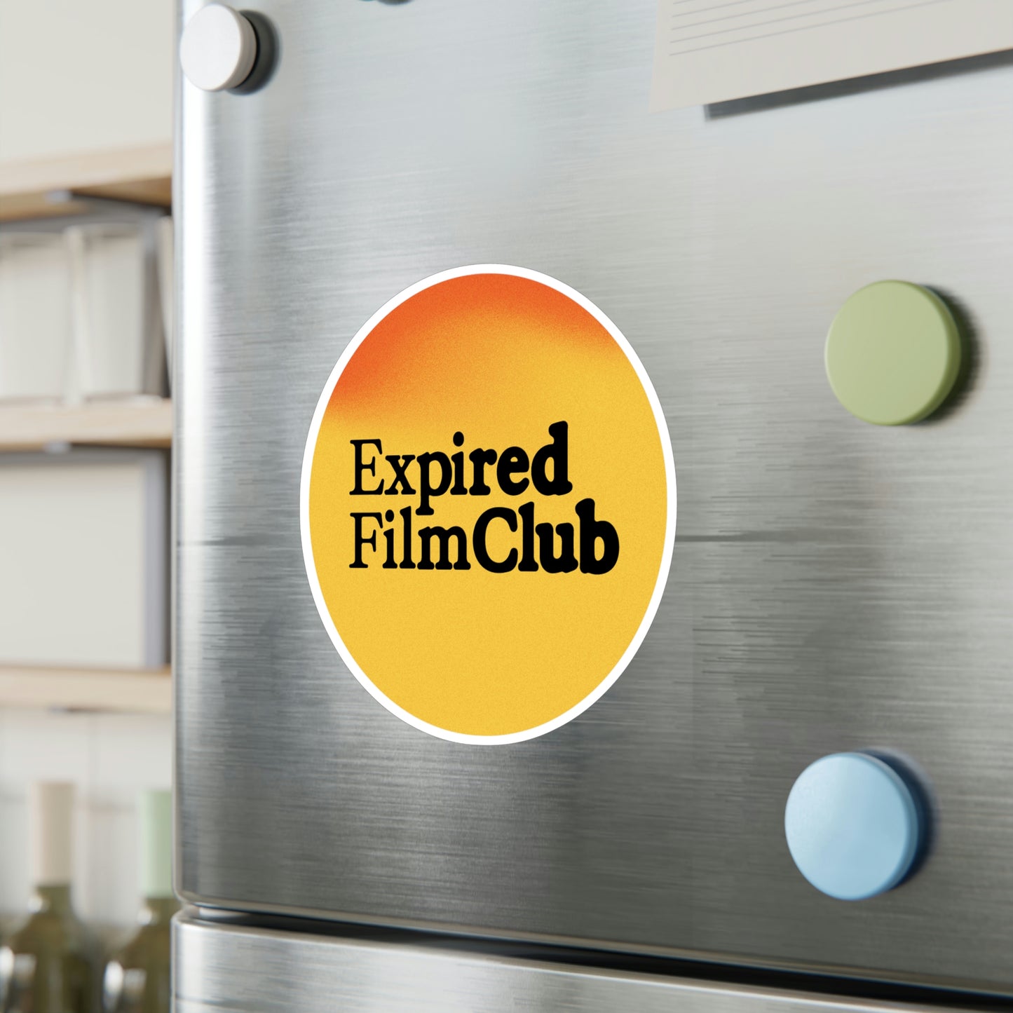 Film Photography Vinyl Sticker - Expired Film Club - Gradient Black Logo