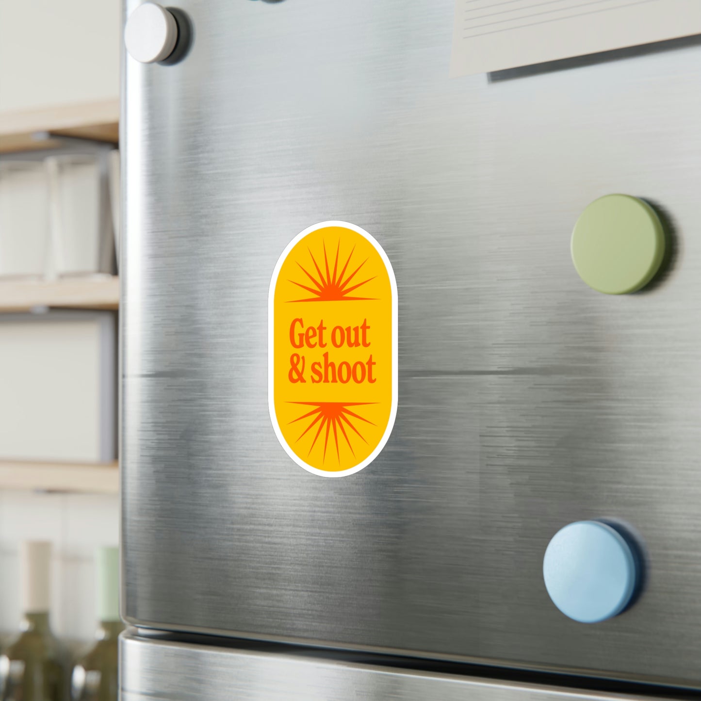 Film Photography Vinyl Sticker - 'Get Out & Shoot'