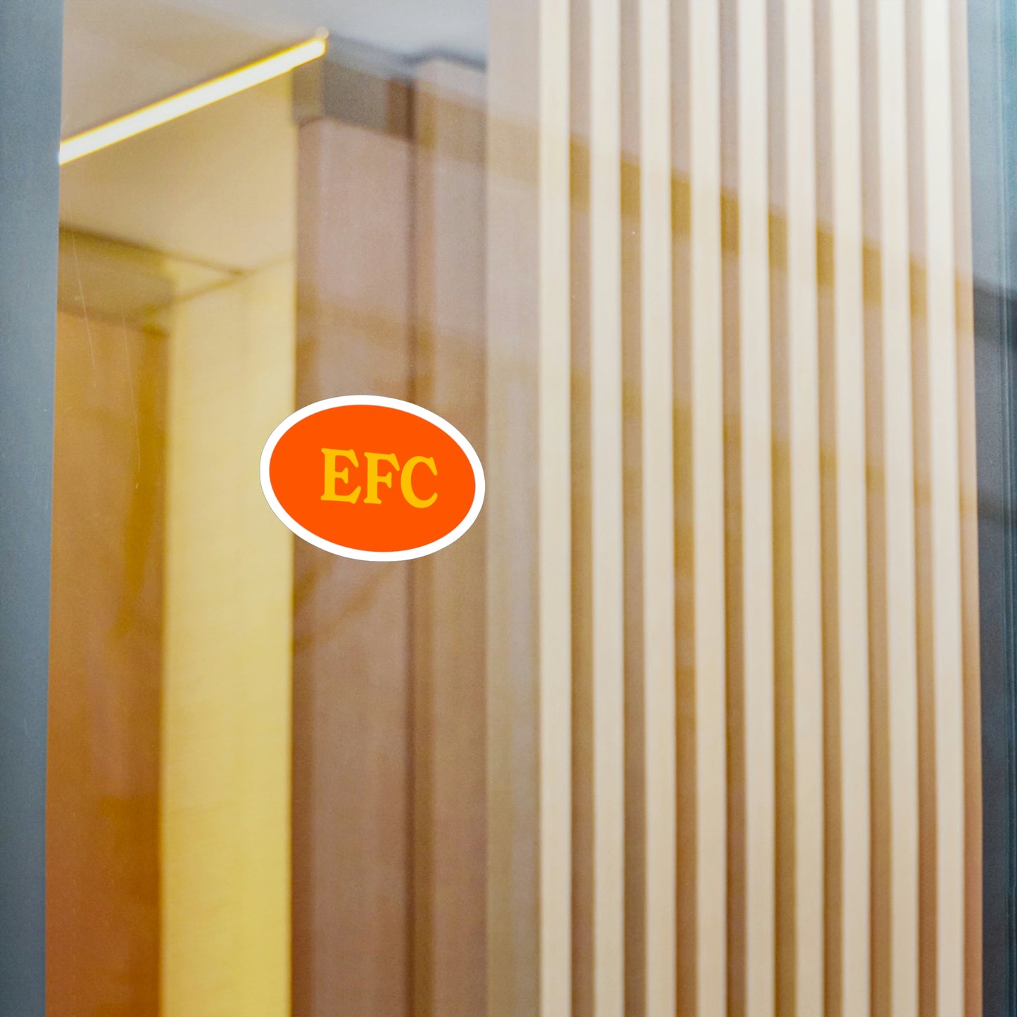 Film Photography Vinyl Sticker - EFC Abbreviation - Orange