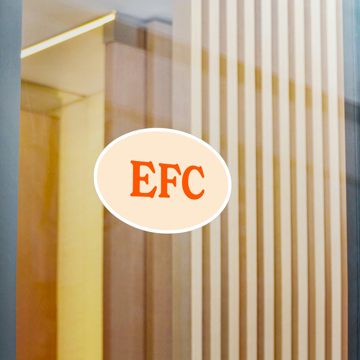 Film Photography Vinyl Sticker - EFC Abbreviation - White