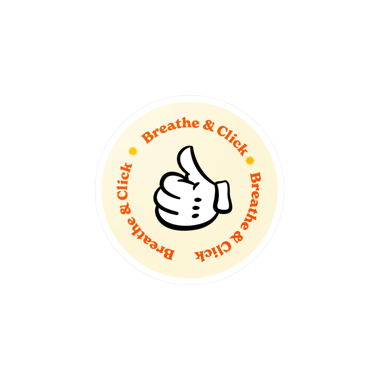 Film Photography Vinyl Sticker - 'Breathe & Click' - White