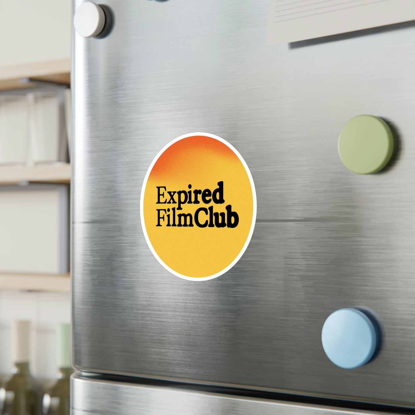 Film Photography Vinyl Sticker - Expired Film Club - Gradient Black Logo