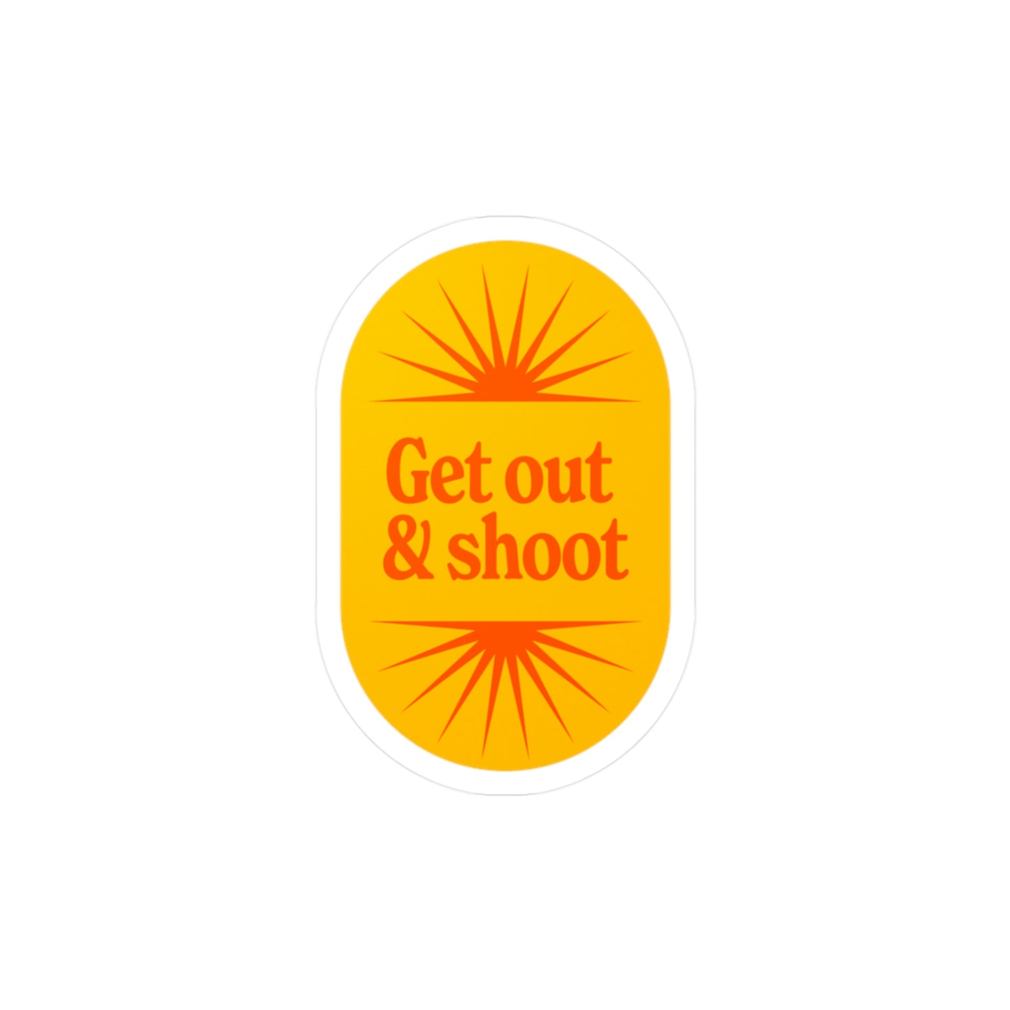 Film Photography Vinyl Sticker - 'Get Out & Shoot'