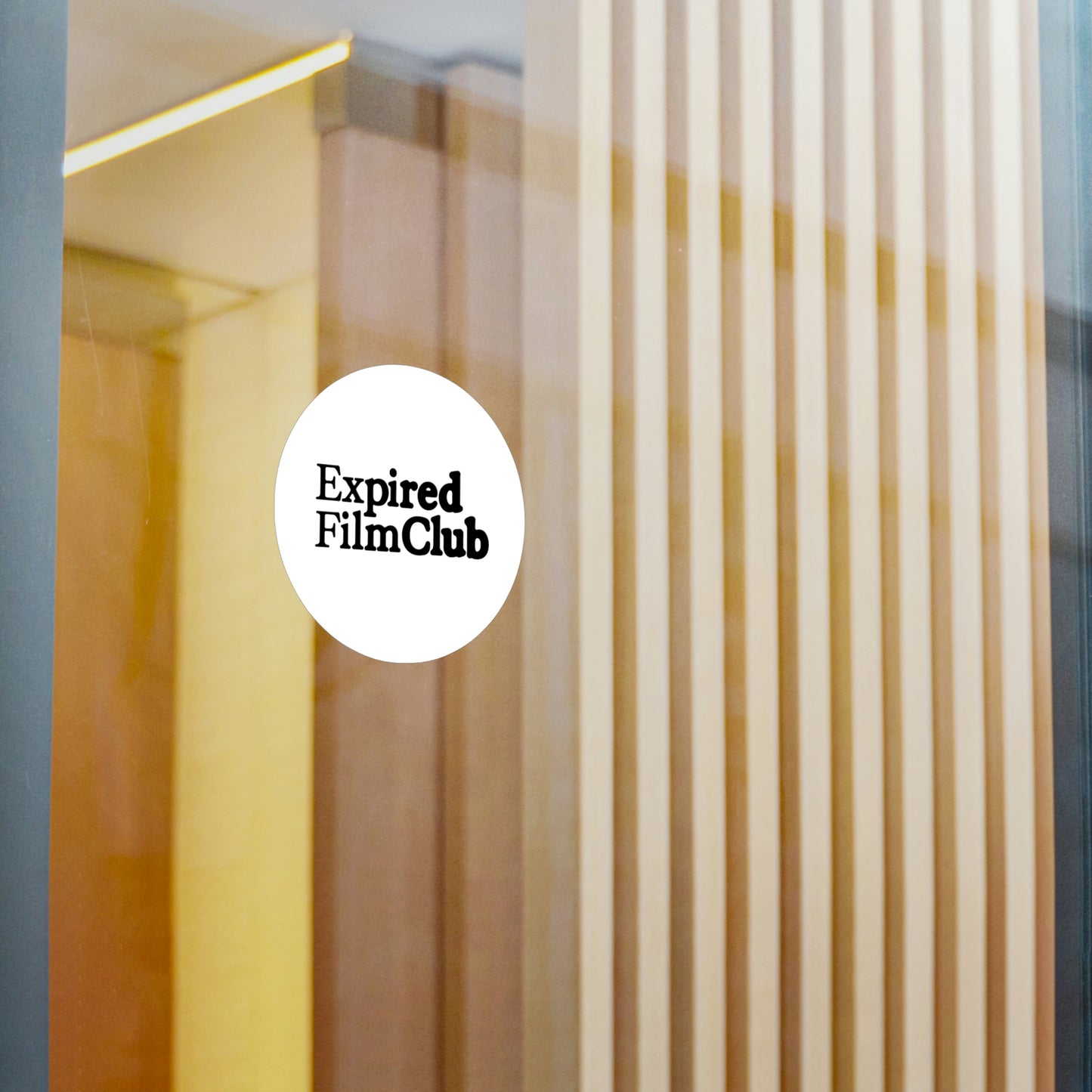 Film Photography Vinyl Sticker - Expired Film Club - White Logo