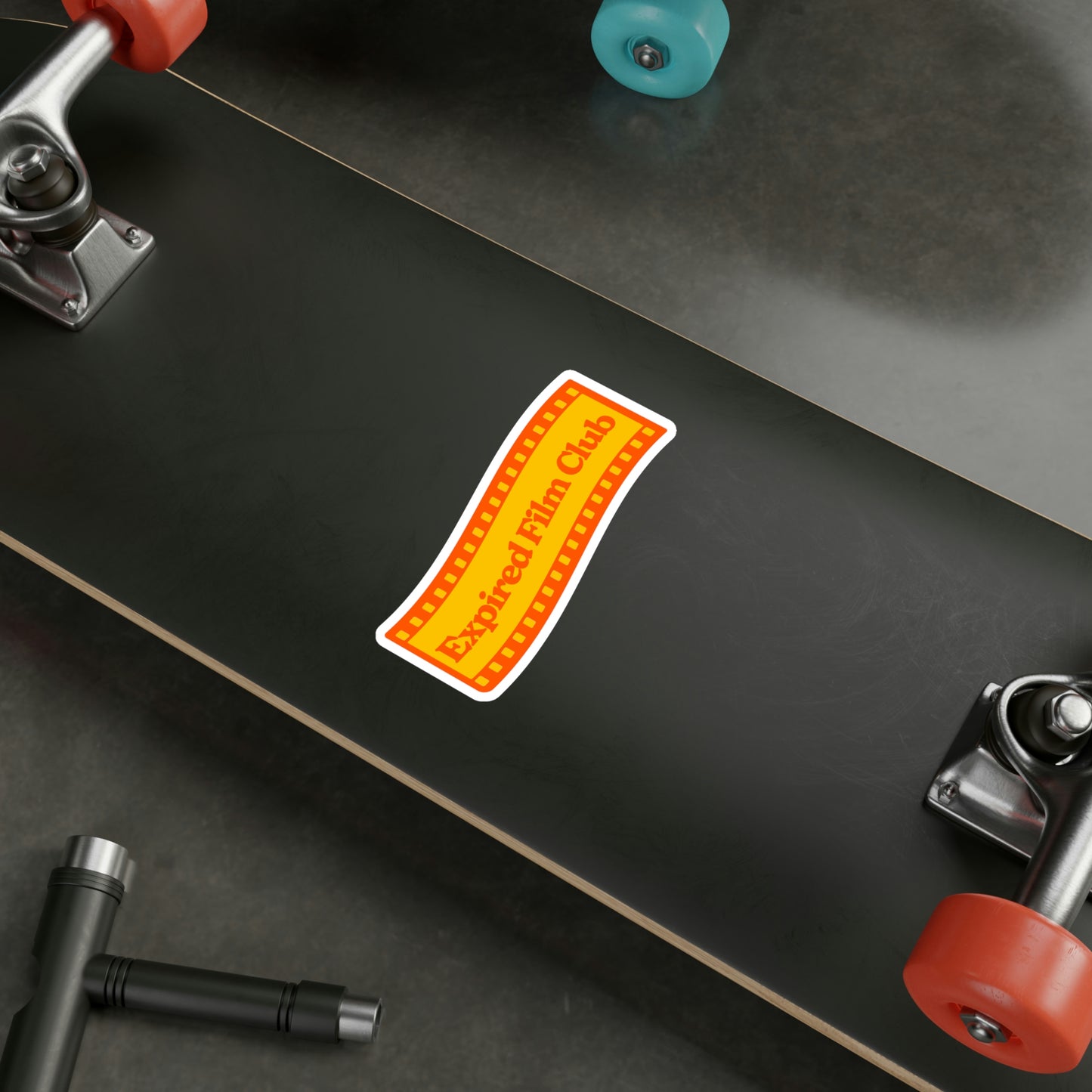 Film Photography Vinyl Sticker - Expired Film Club Vintage Logo