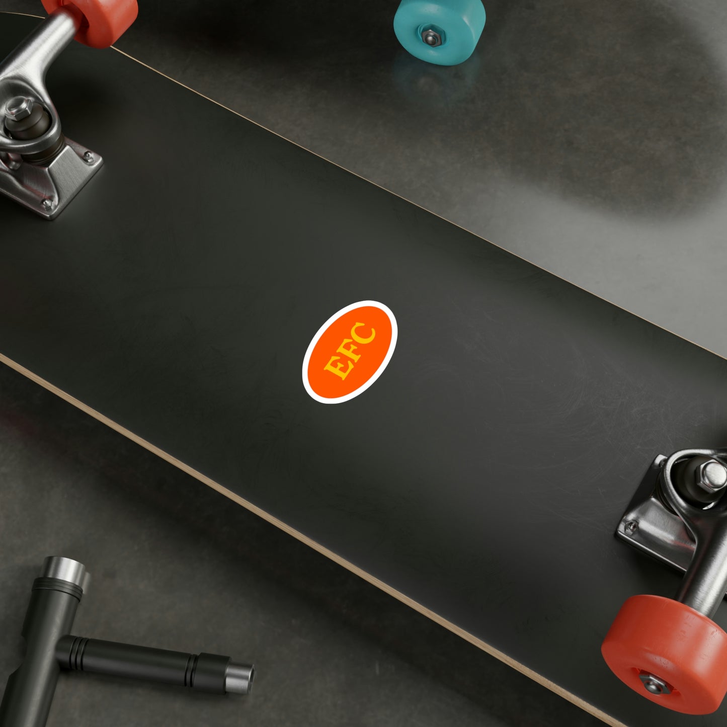 Film Photography Vinyl Sticker - EFC Abbreviation - Orange