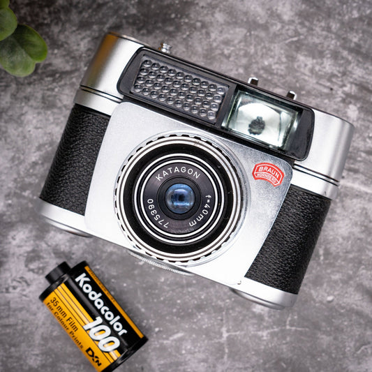 35mm Film Camera Kit | Braun Paxette Electromatic + Roll Of Expired Film - Expired Film Club