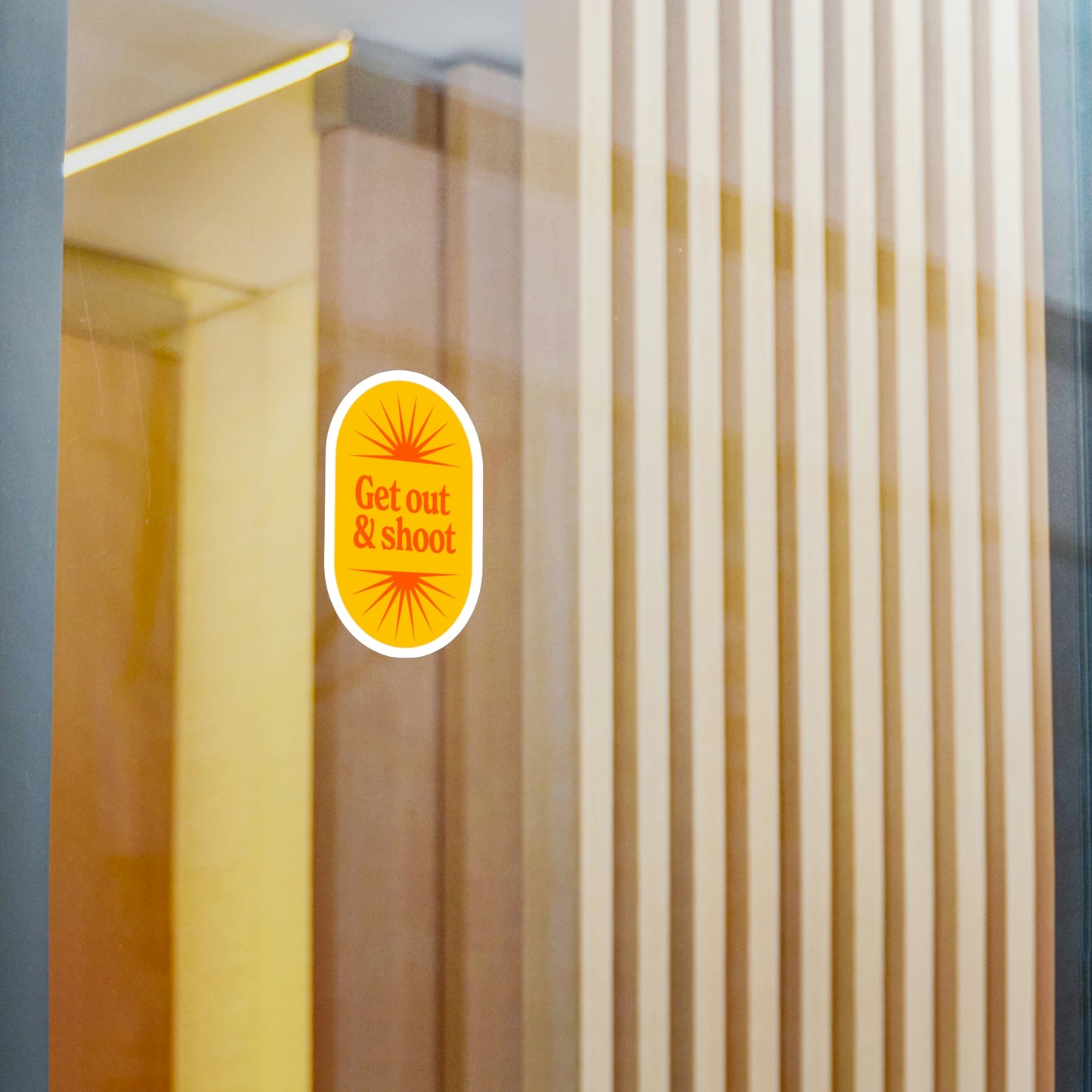 Film Photography Vinyl Sticker - 'Get Out & Shoot'