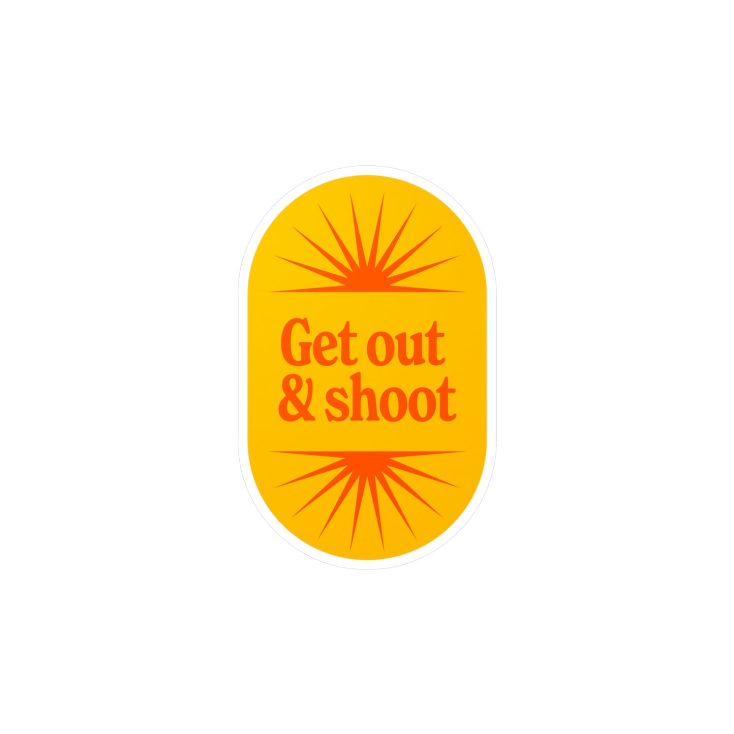 Film Photography Vinyl Sticker - 'Get Out & Shoot'