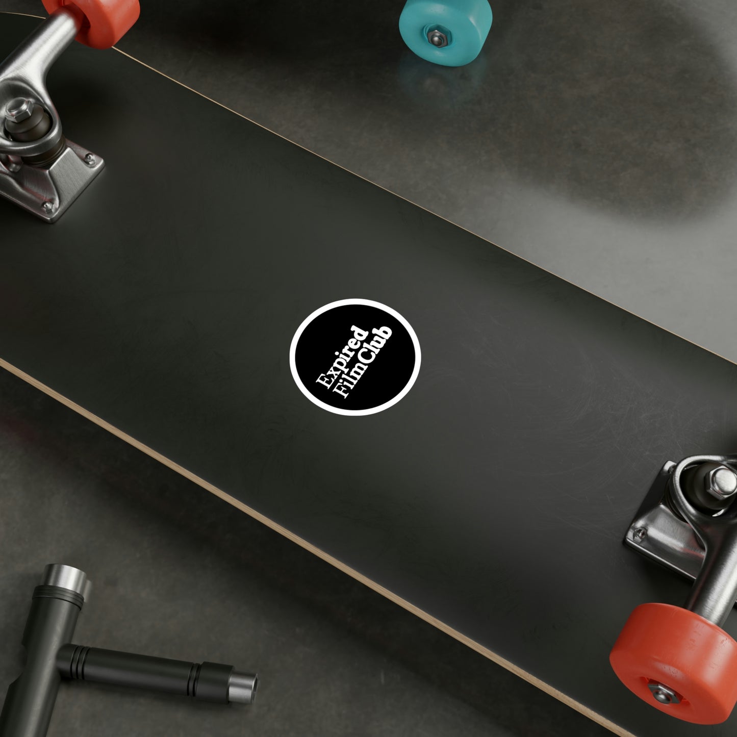 Film Photography Vinyl Sticker - Expired Film Club - Black Logo
