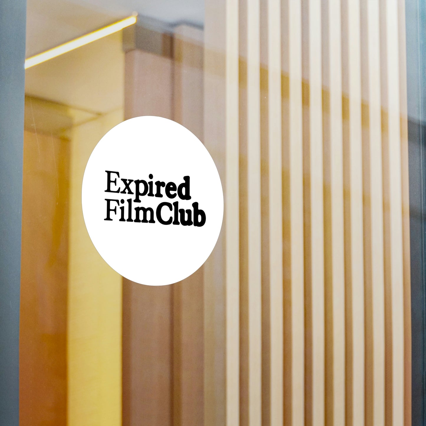 Film Photography Vinyl Sticker - Expired Film Club - White Logo