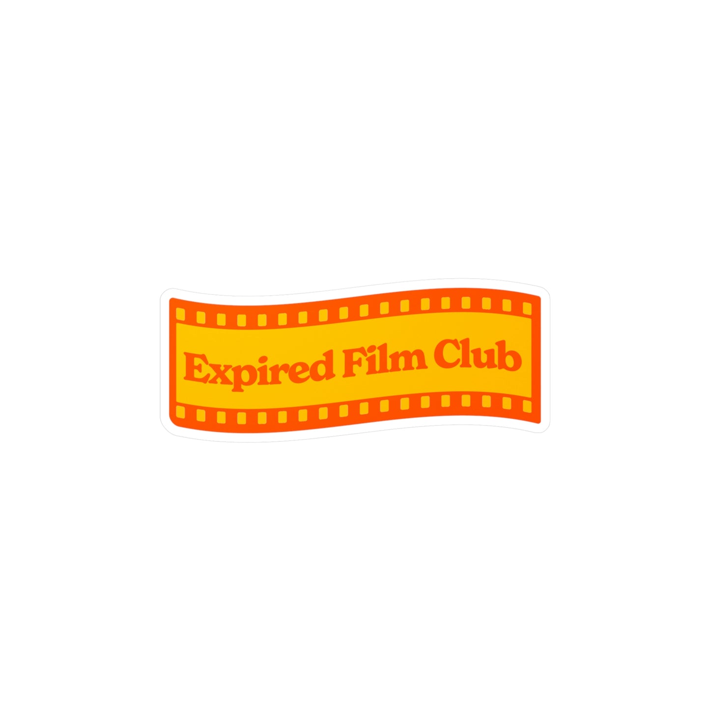 Film Photography Vinyl Sticker - Expired Film Club Vintage Logo