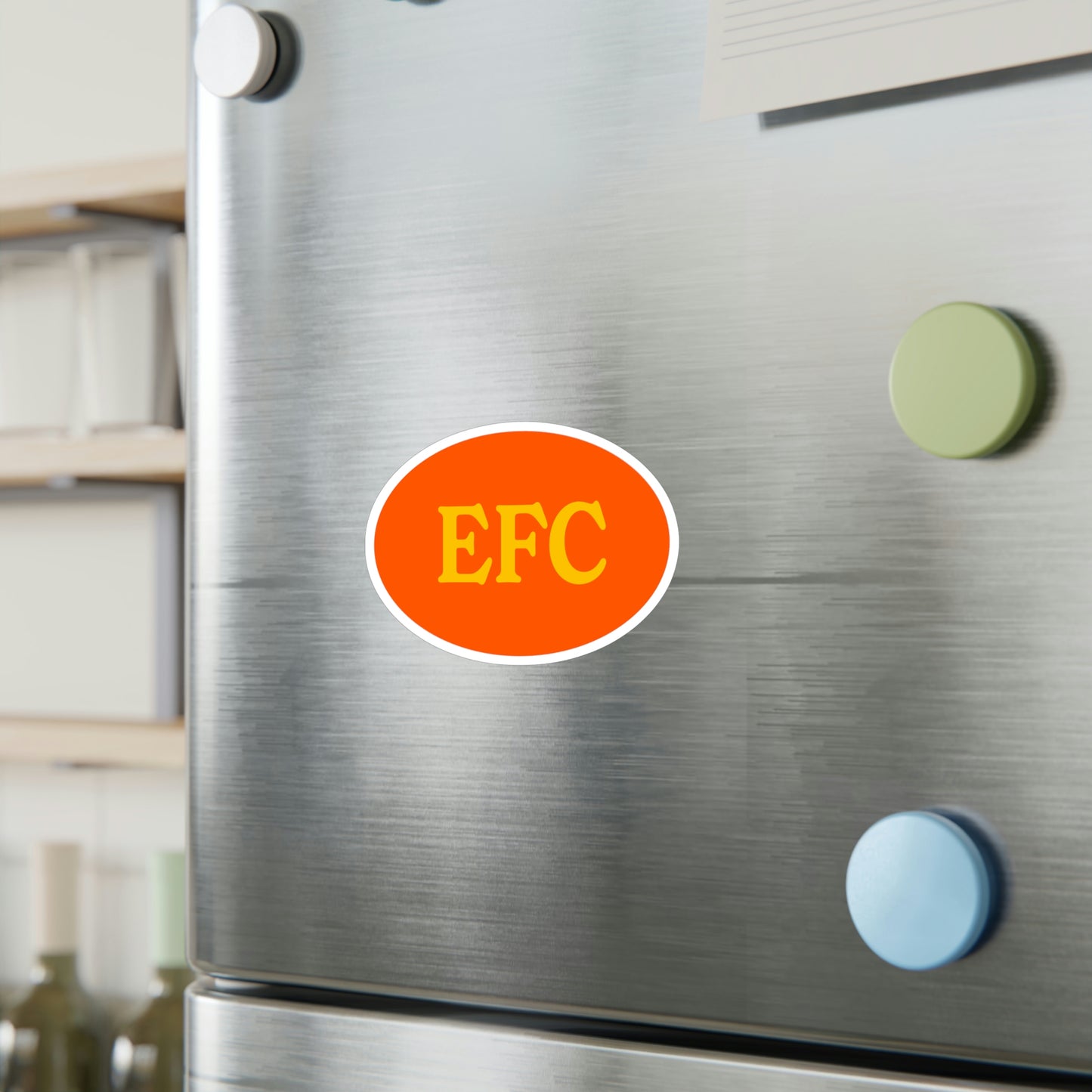 Film Photography Vinyl Sticker - EFC Abbreviation - Orange