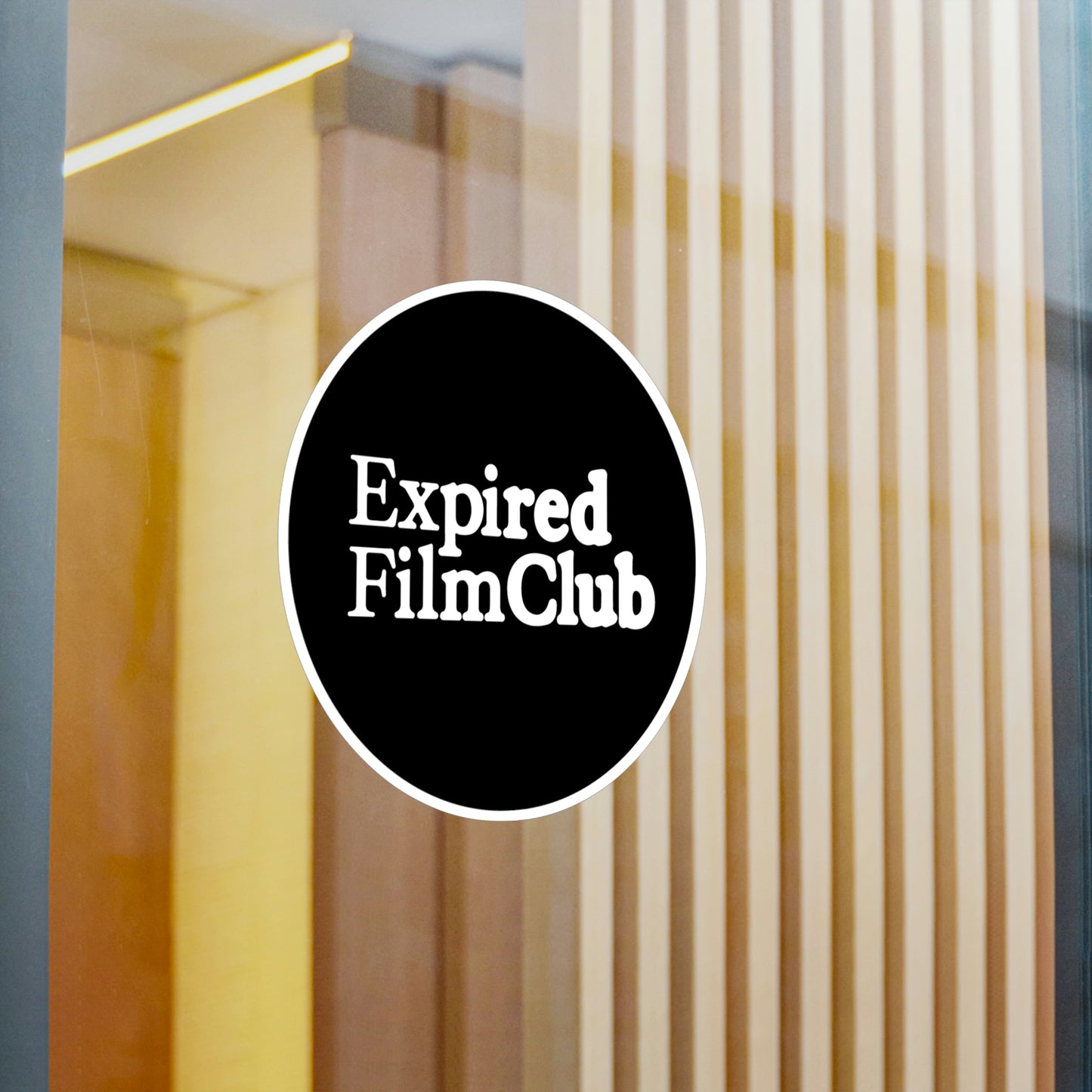 Film Photography Vinyl Sticker - Expired Film Club - Black Logo