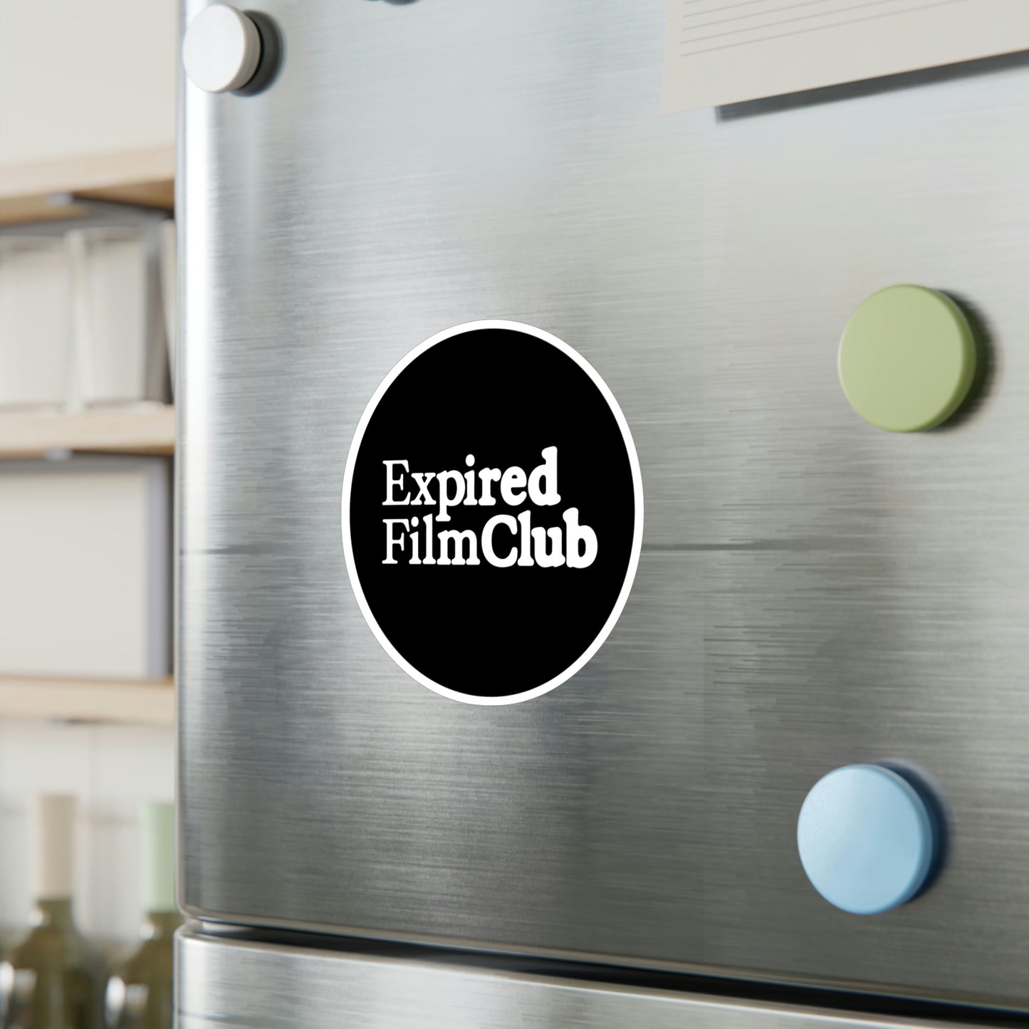 Film Photography Vinyl Sticker - Expired Film Club - Black Logo
