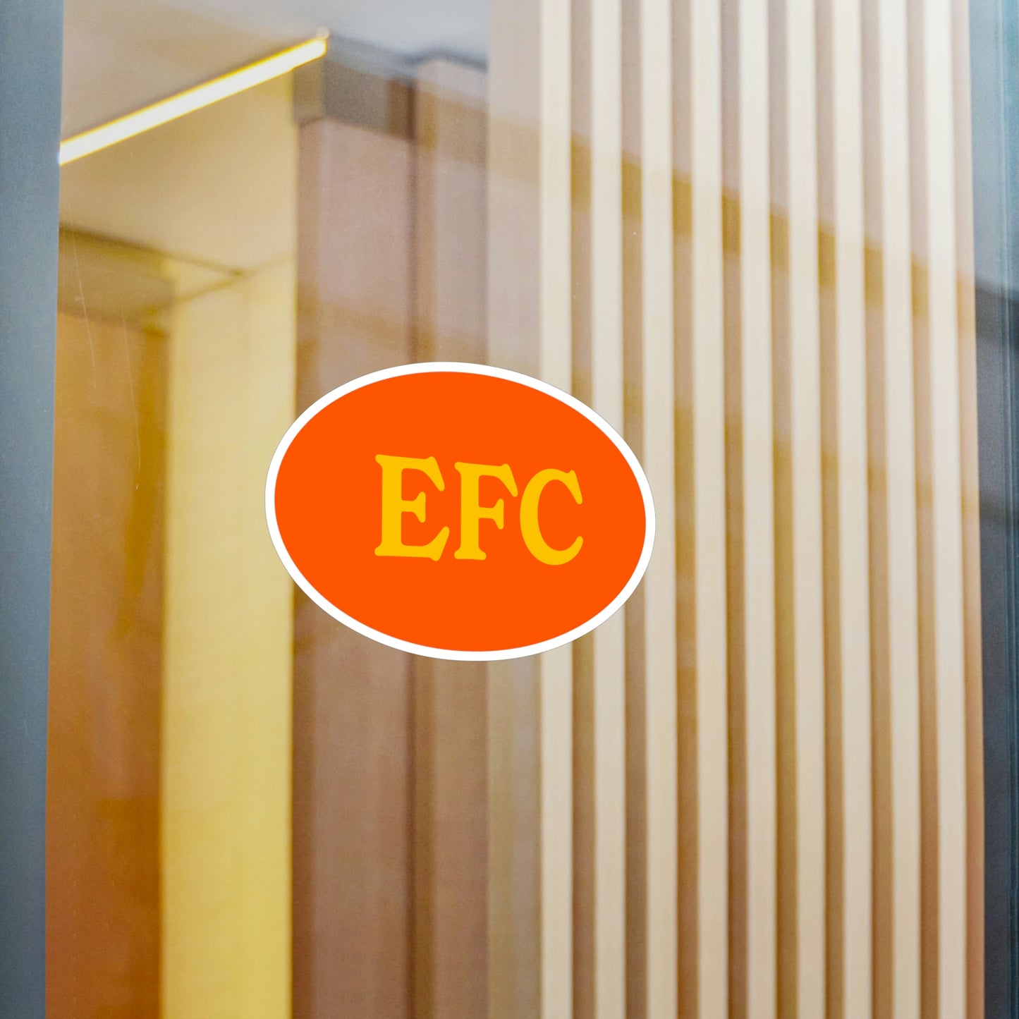Film Photography Vinyl Sticker - EFC Abbreviation - Orange