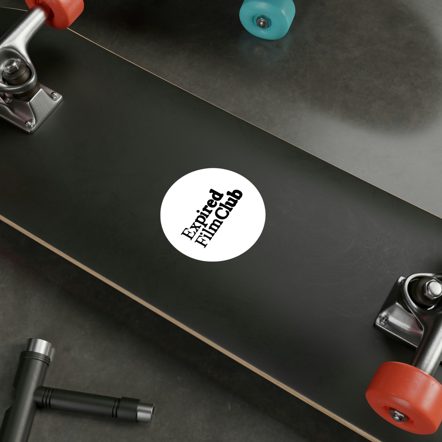 Film Photography Vinyl Sticker - Expired Film Club - White Logo