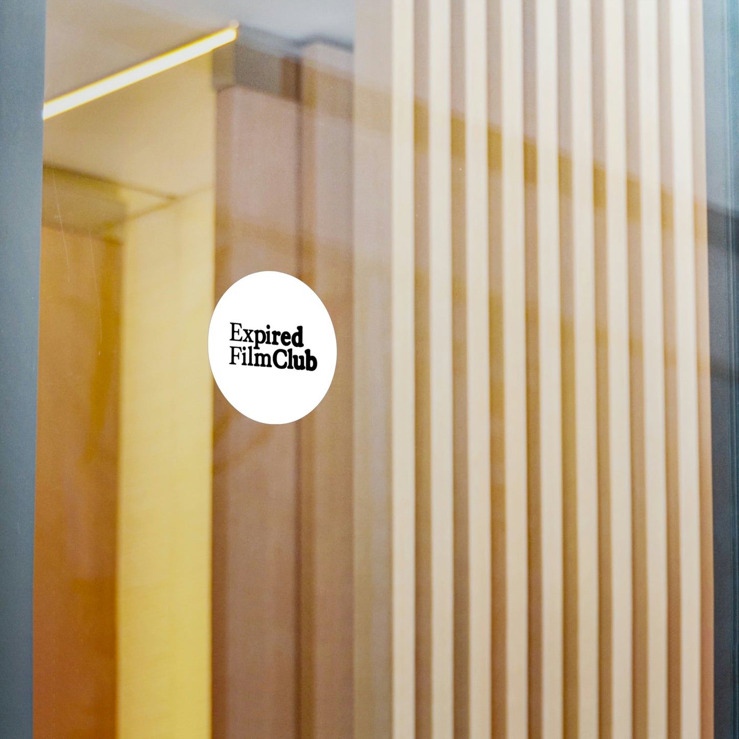 Film Photography Vinyl Sticker - Expired Film Club - White Logo