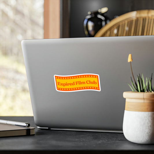 Film Photography Vinyl Sticker - Expired Film Club Vintage Logo