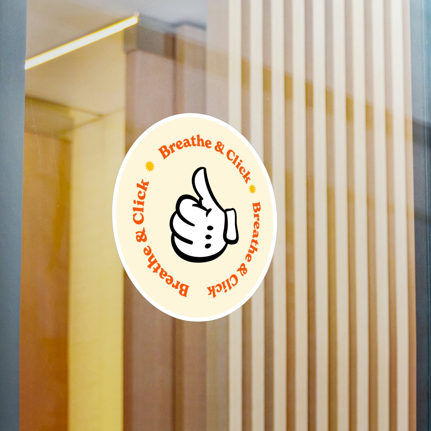 Film Photography Vinyl Sticker - 'Breathe & Click' - White