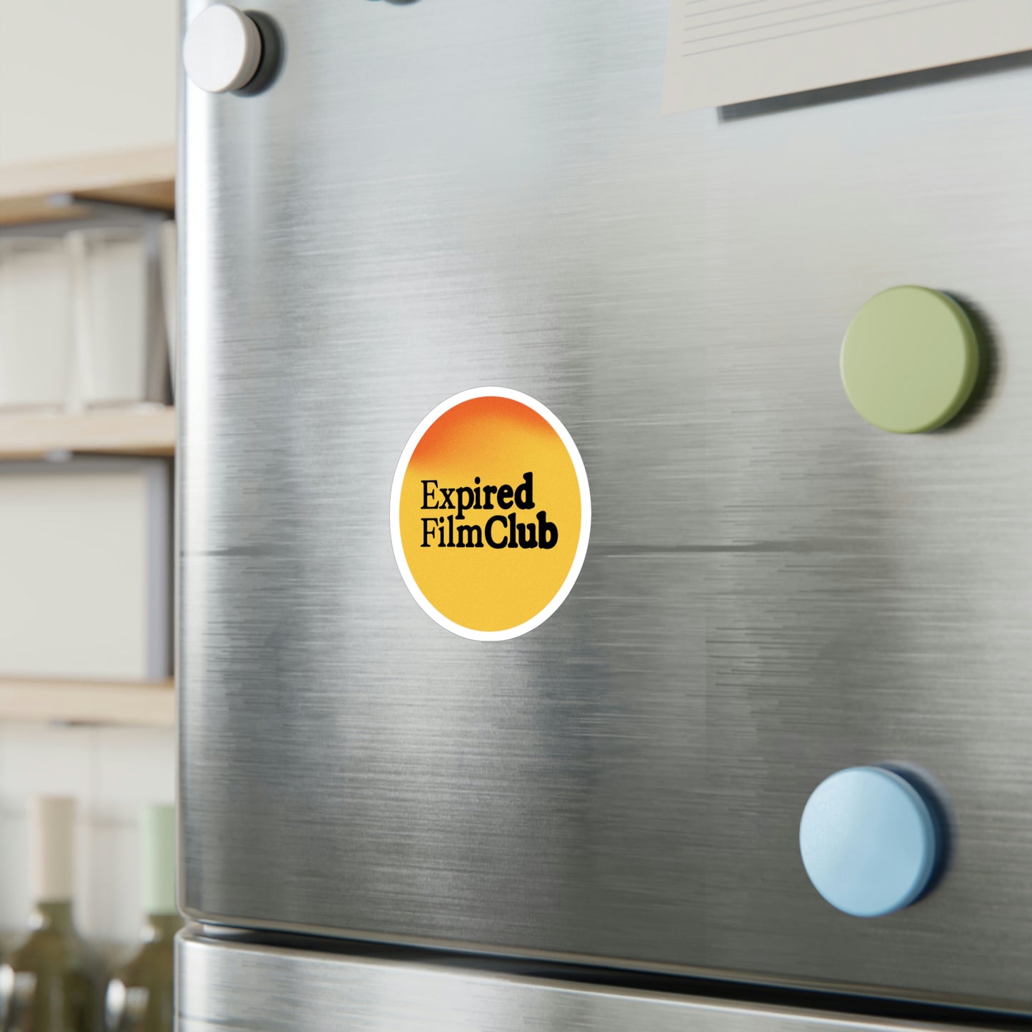 Film Photography Vinyl Sticker - Expired Film Club - Gradient Black Logo