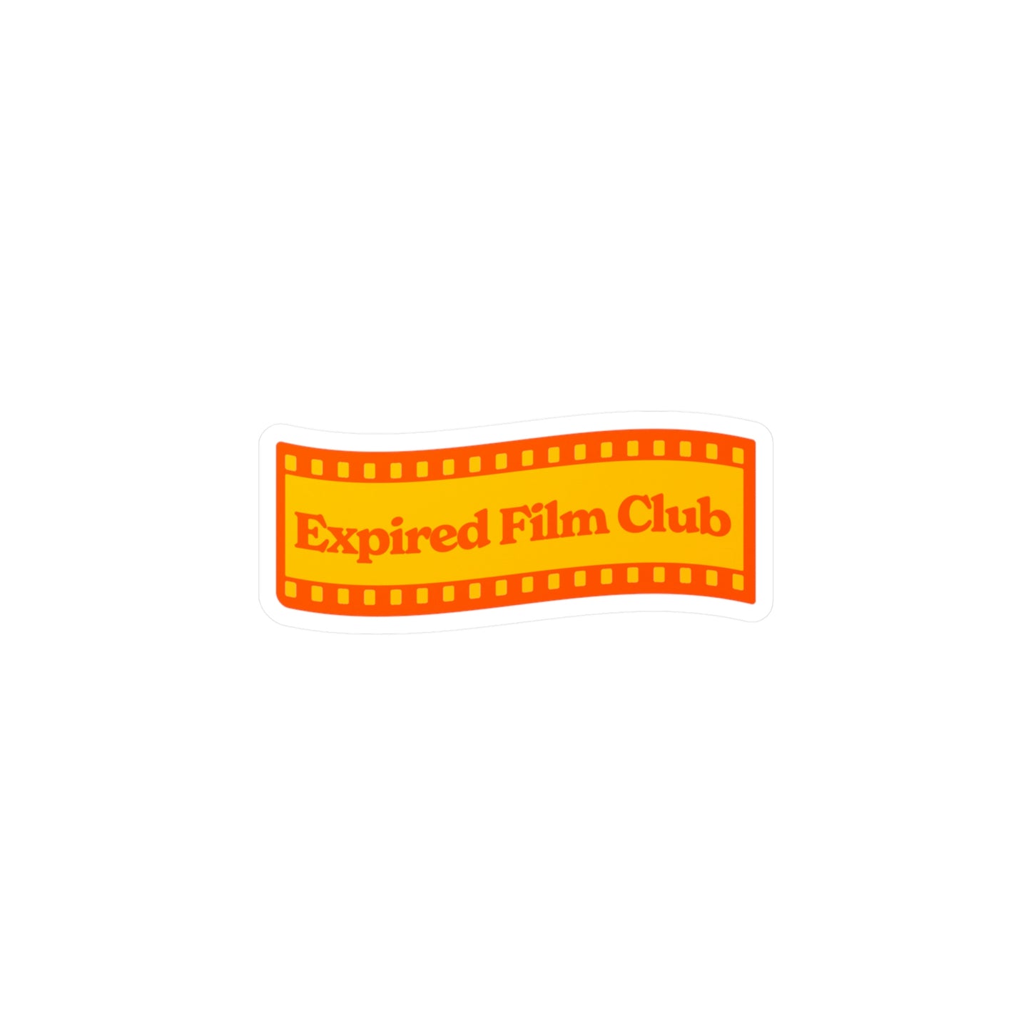 Film Photography Vinyl Sticker - Expired Film Club Vintage Logo
