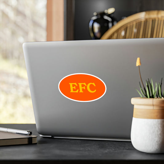 Film Photography Vinyl Sticker - EFC Abbreviation - Orange