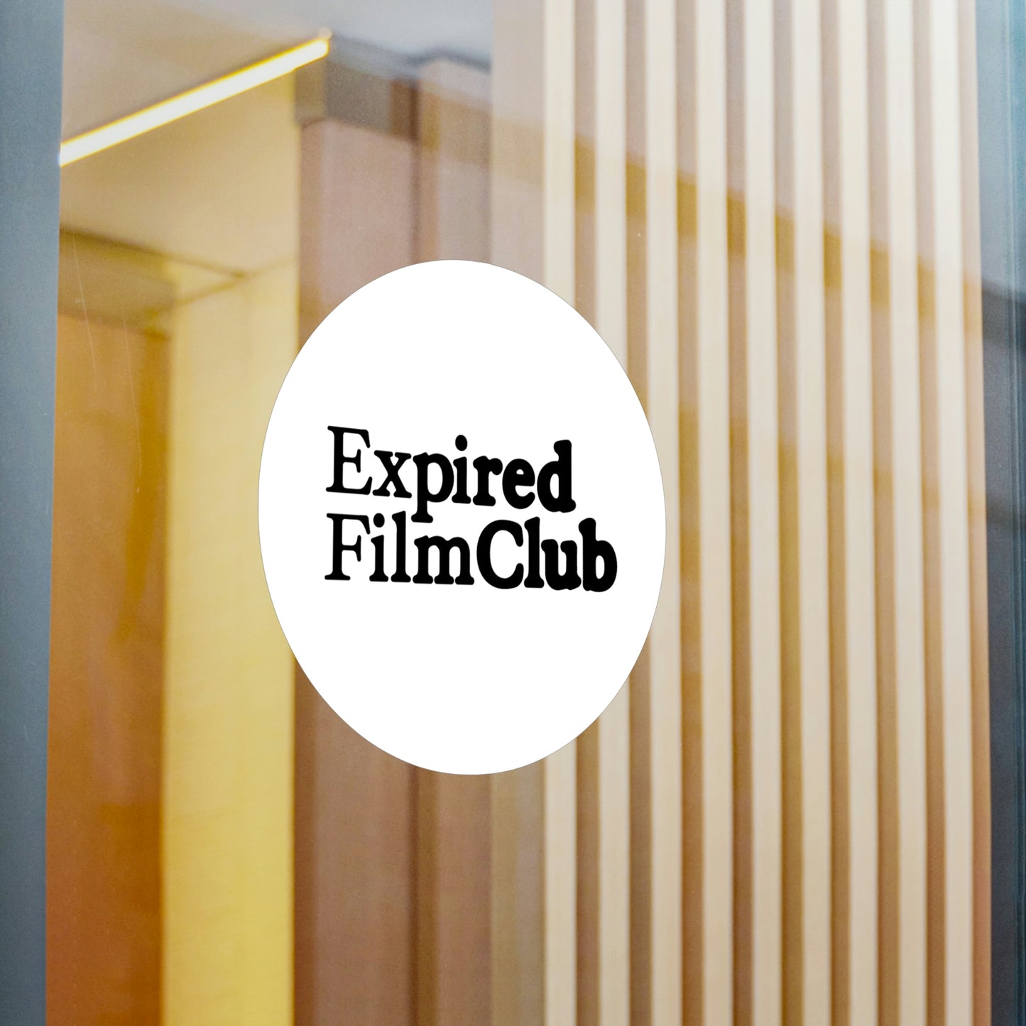 Film Photography Vinyl Sticker - Expired Film Club - White Logo