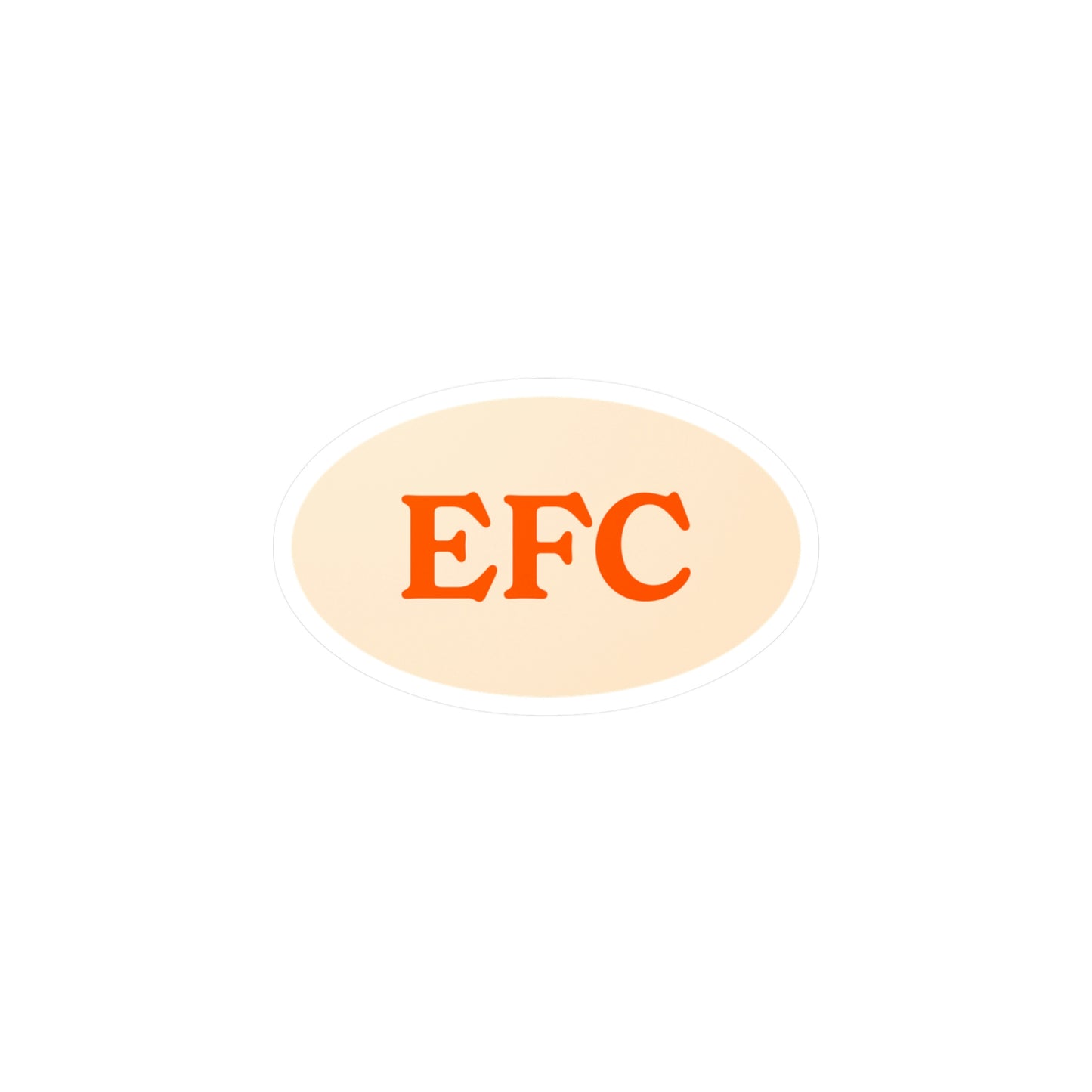 Film Photography Vinyl Sticker - EFC Abbreviation - White