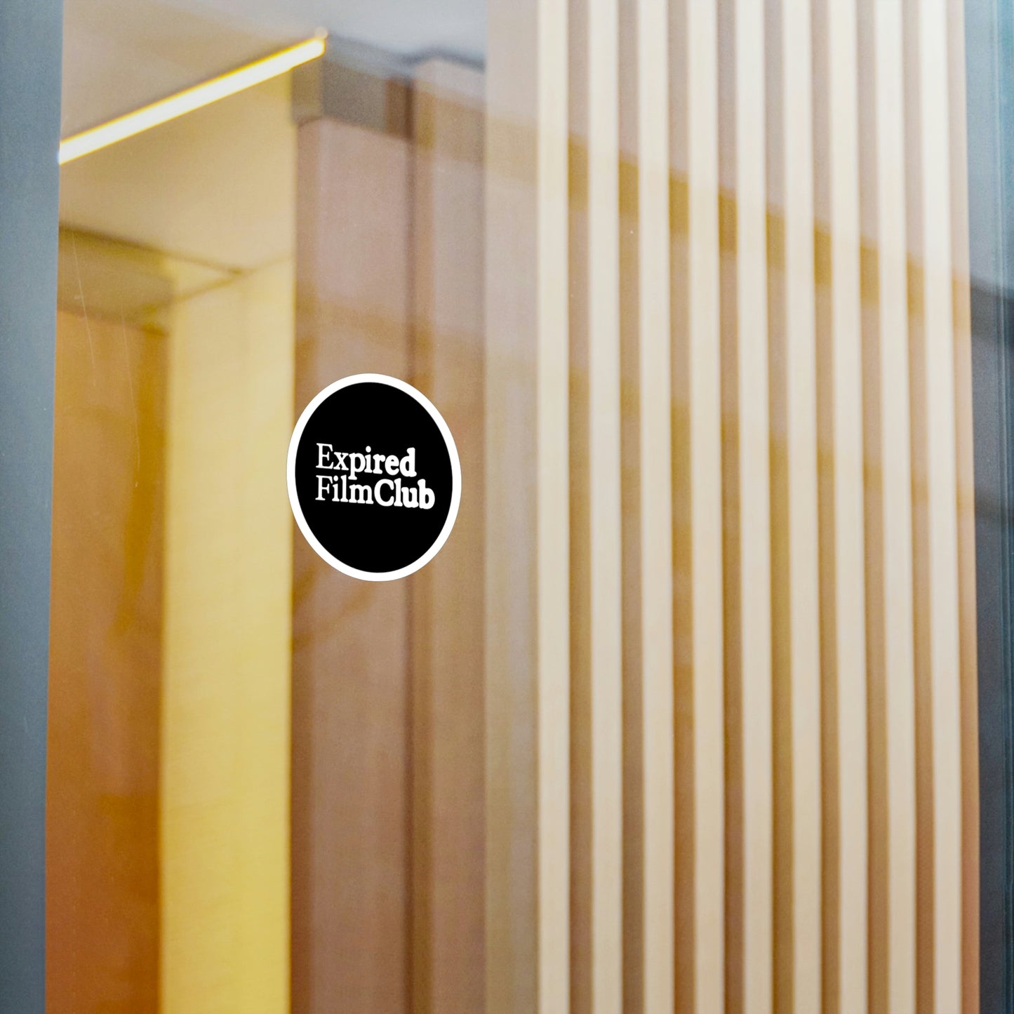 Film Photography Vinyl Sticker - Expired Film Club - Black Logo