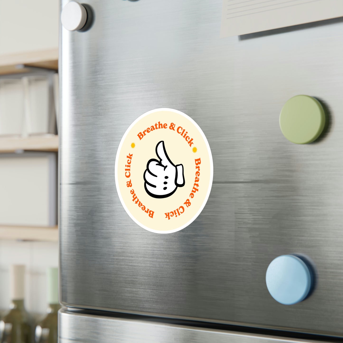 Film Photography Vinyl Sticker - 'Breathe & Click' - White