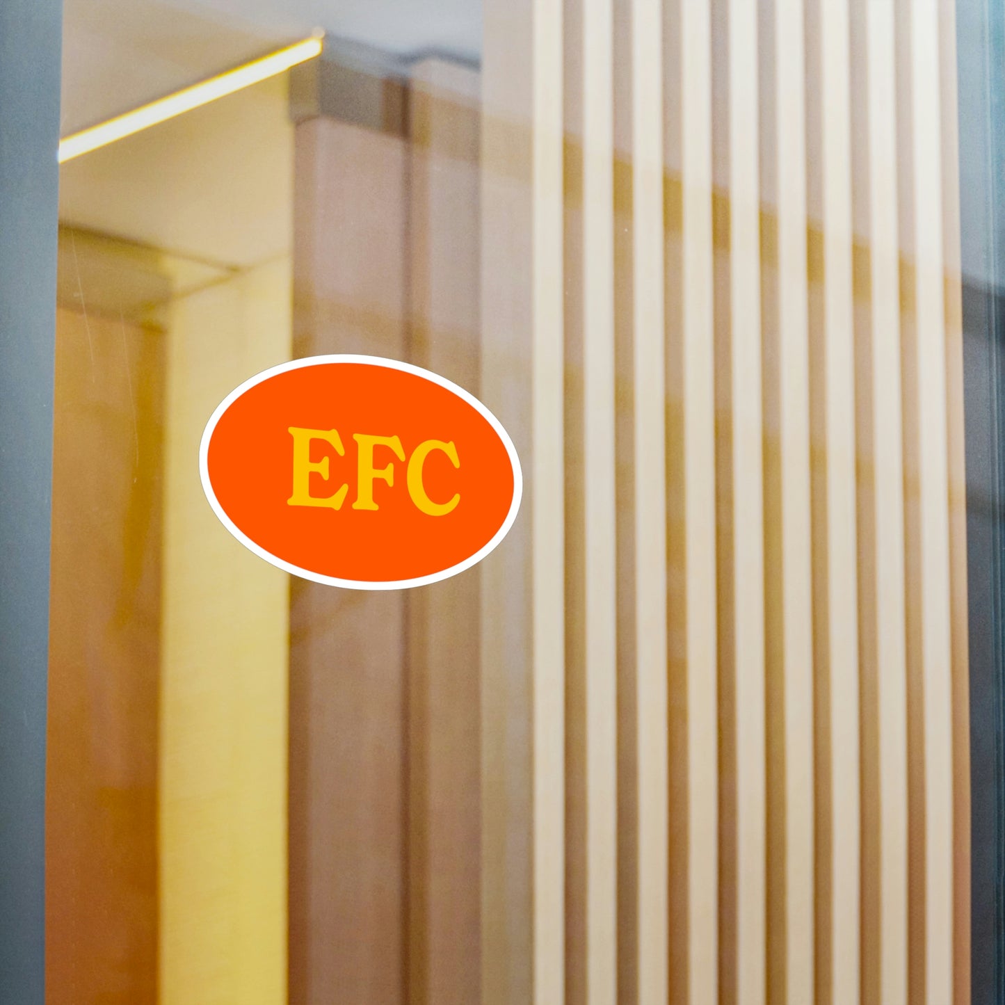 Film Photography Vinyl Sticker - EFC Abbreviation - Orange