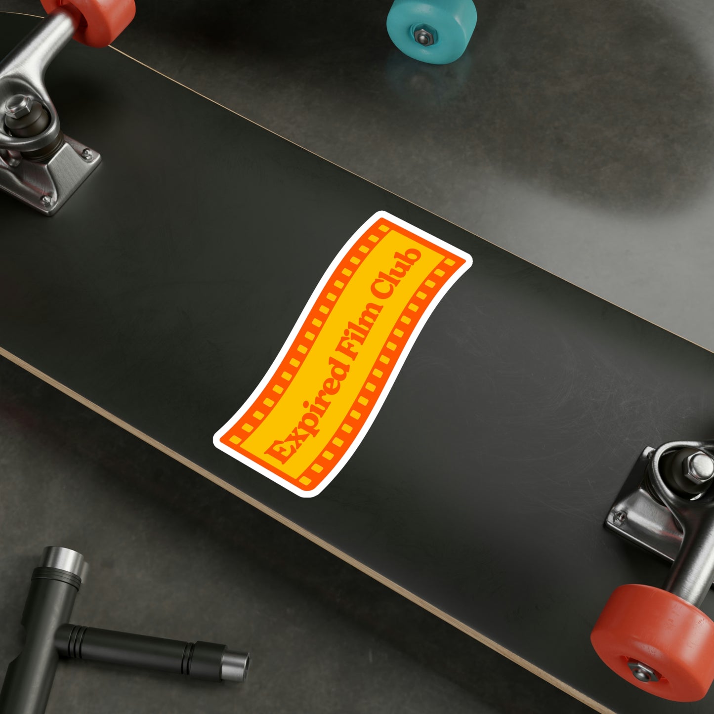 Film Photography Vinyl Sticker - Expired Film Club Vintage Logo