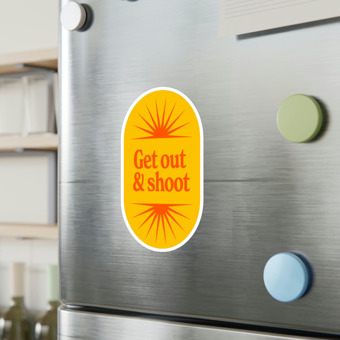 Film Photography Vinyl Sticker - 'Get Out & Shoot'