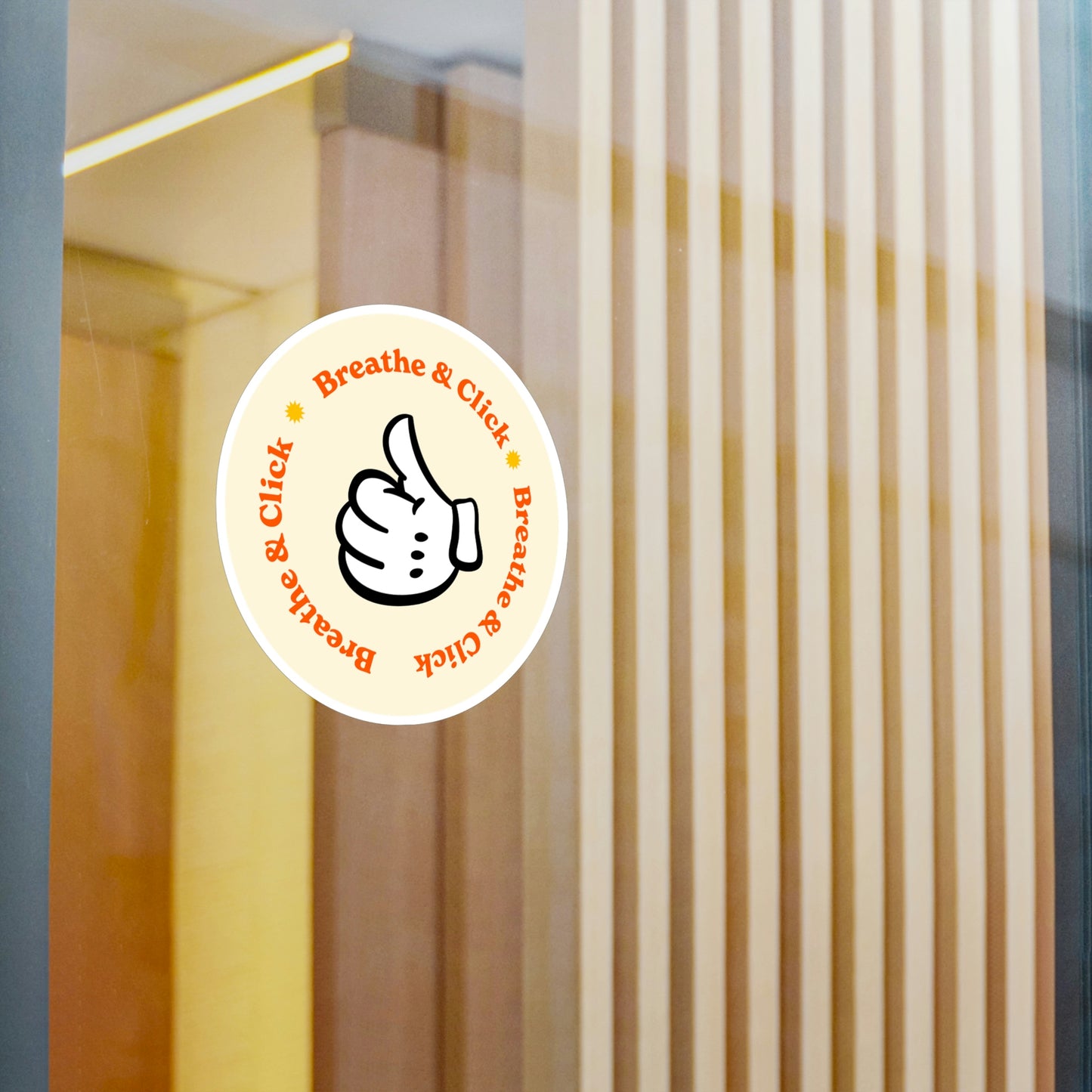 Film Photography Vinyl Sticker - 'Breathe & Click' - White