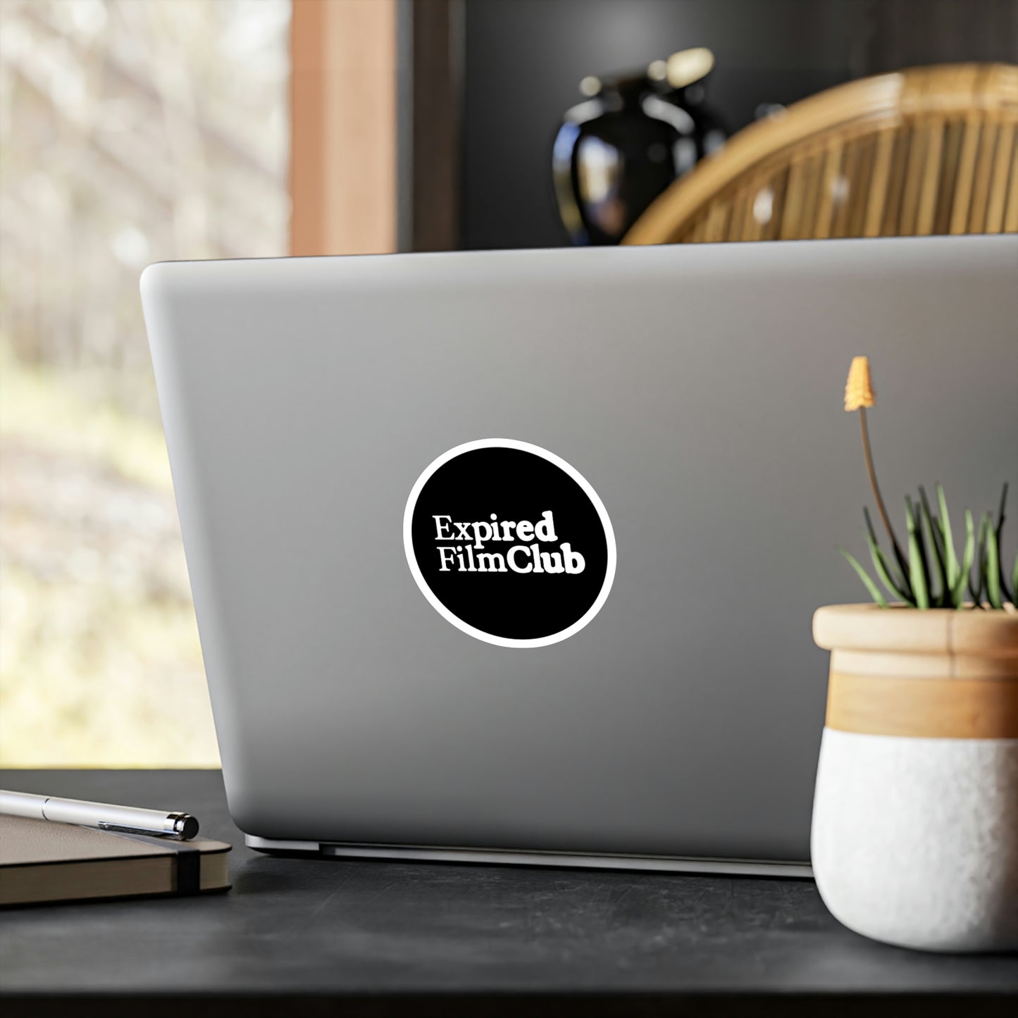 Film Photography Vinyl Sticker - Expired Film Club - Black Logo