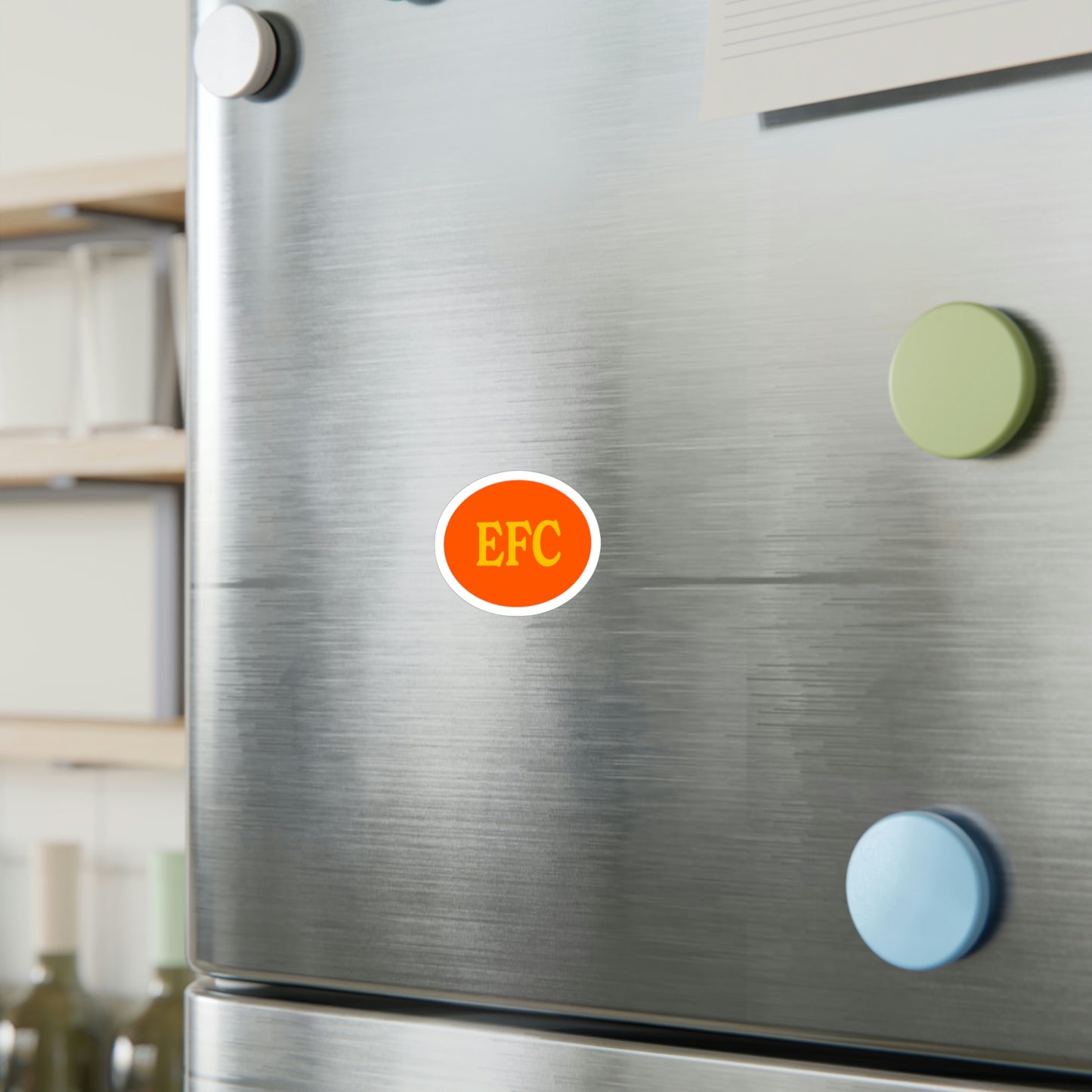 Film Photography Vinyl Sticker - EFC Abbreviation - Orange