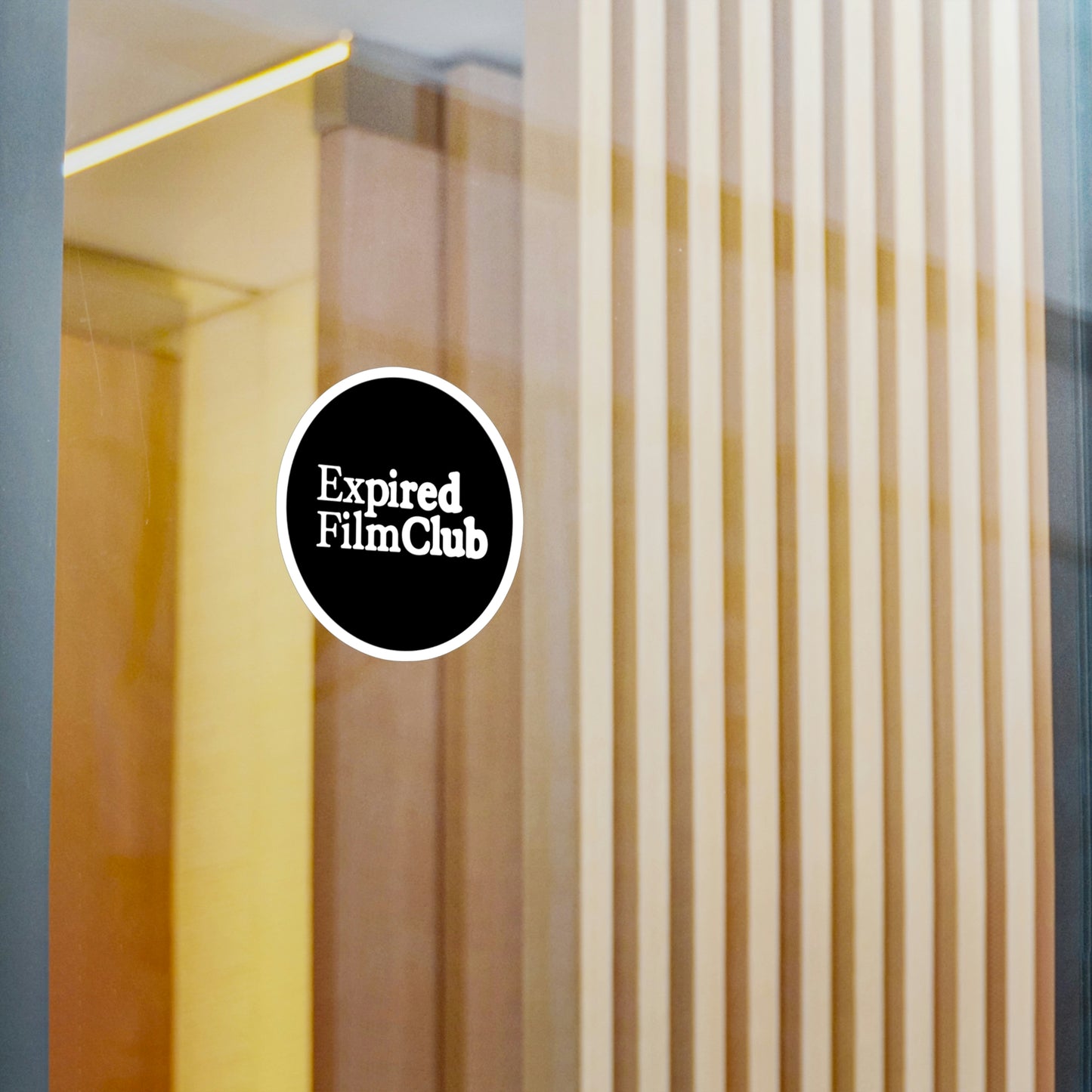 Film Photography Vinyl Sticker - Expired Film Club - Black Logo
