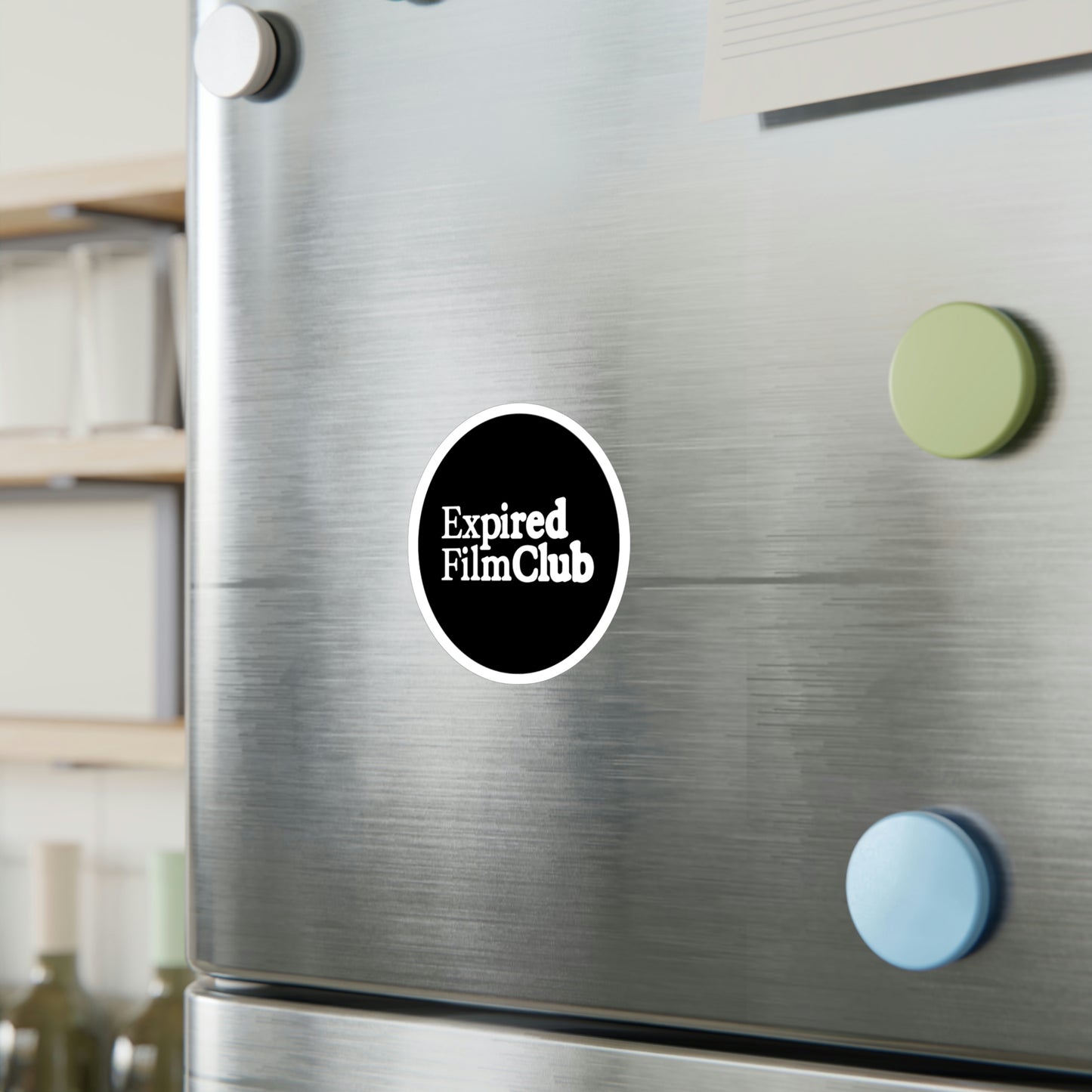 Film Photography Vinyl Sticker - Expired Film Club - Black Logo