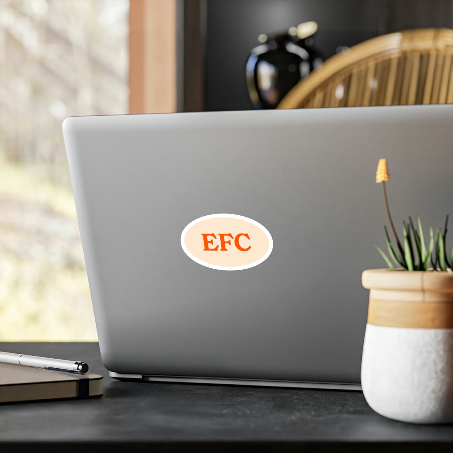 Film Photography Vinyl Sticker - EFC Abbreviation - White