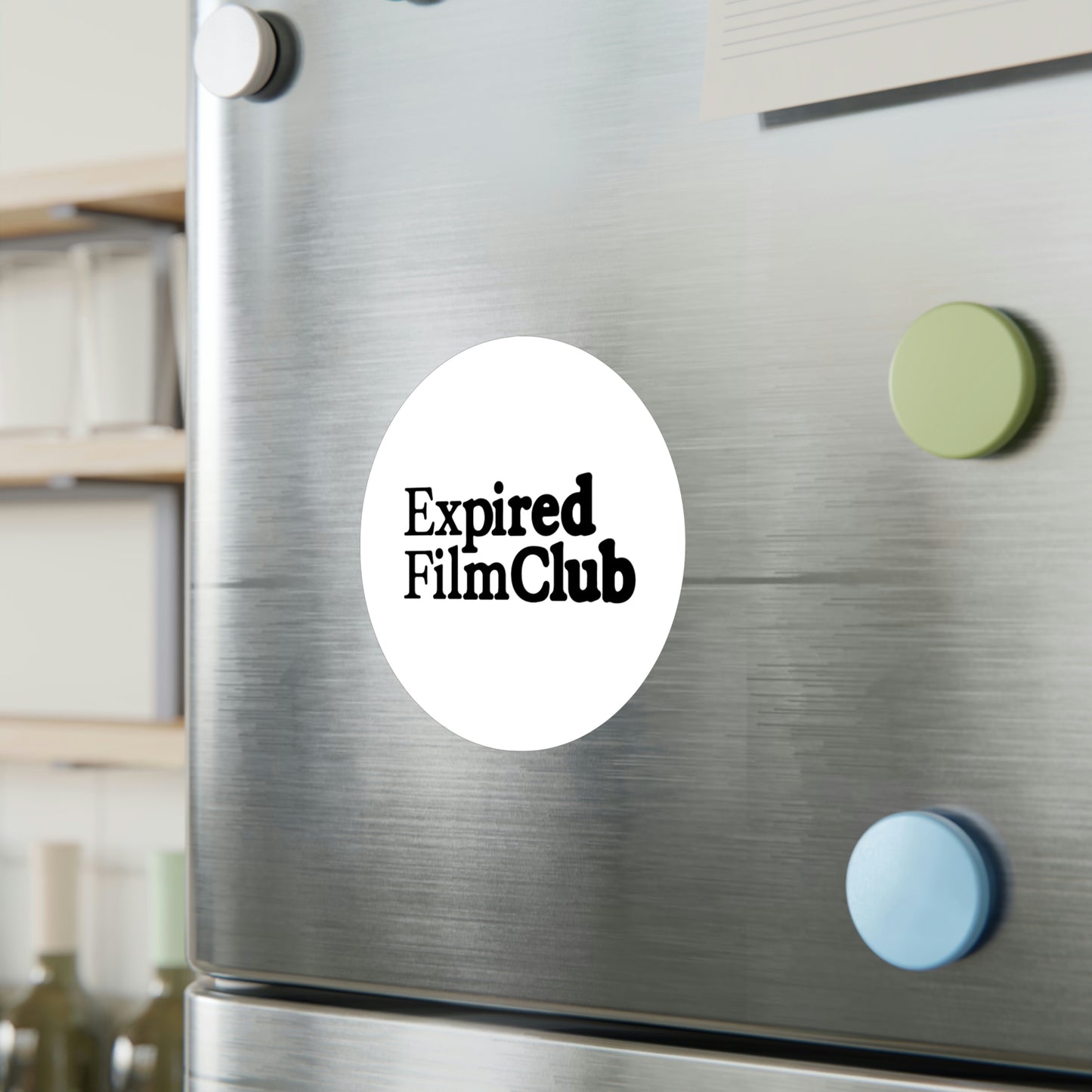 Film Photography Vinyl Sticker - Expired Film Club - White Logo