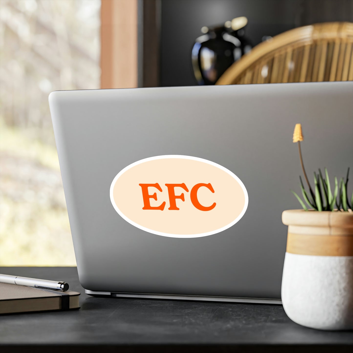 Film Photography Vinyl Sticker - EFC Abbreviation - White